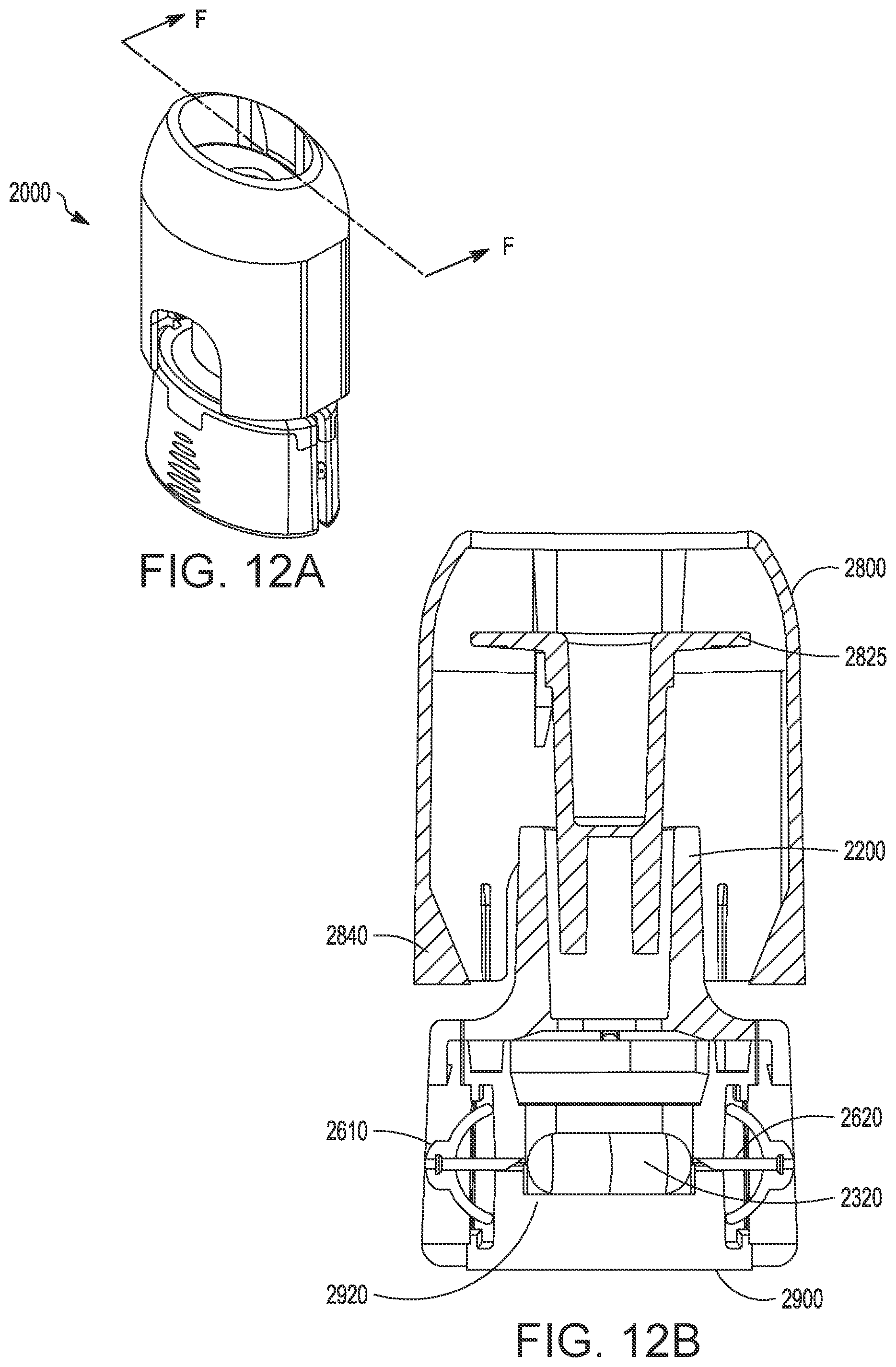 Patent US11793951 Figure 12 – Automatic dispenser for respiratory delivery device and method