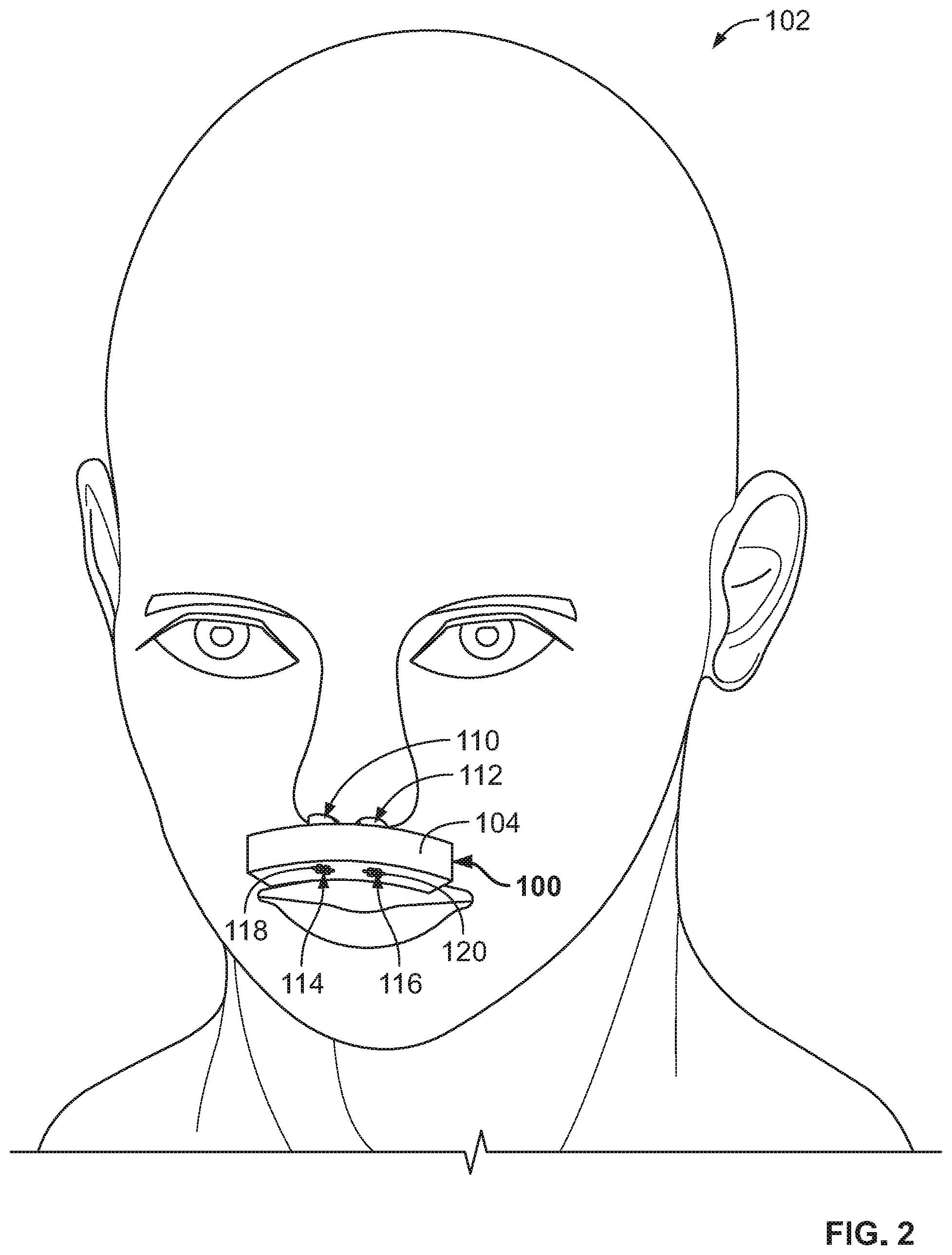 Patent US11793957 Figure 2 – Apparatus and method for manipulating characteristics of inhaled air