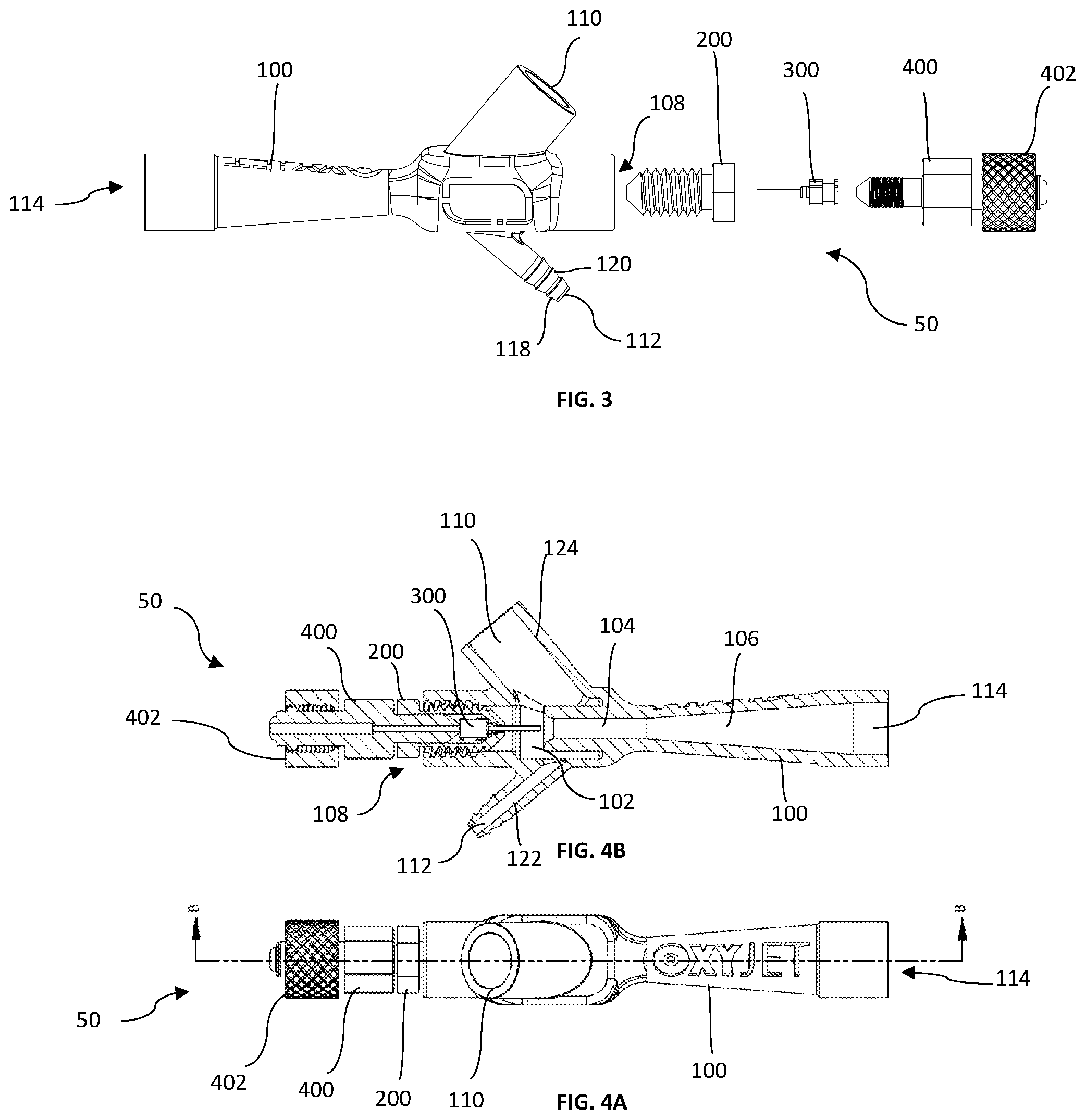 Patent US11793958 Figure 2 – Needle based precision venturi flow-generator for positive pressure ventilation