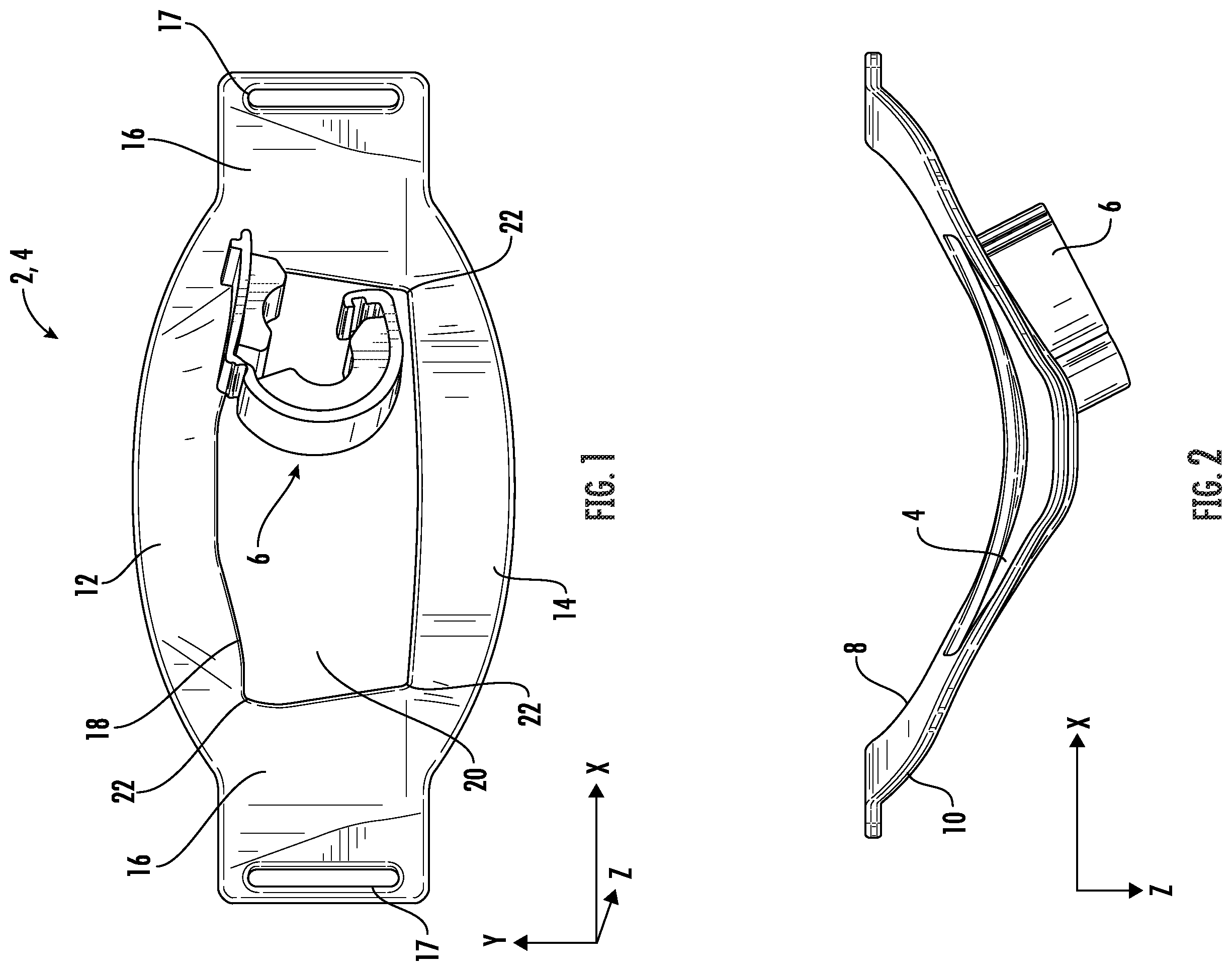 Patent US11793963 — Ambulatory tube support for endotracheal tubing — Figure 1
