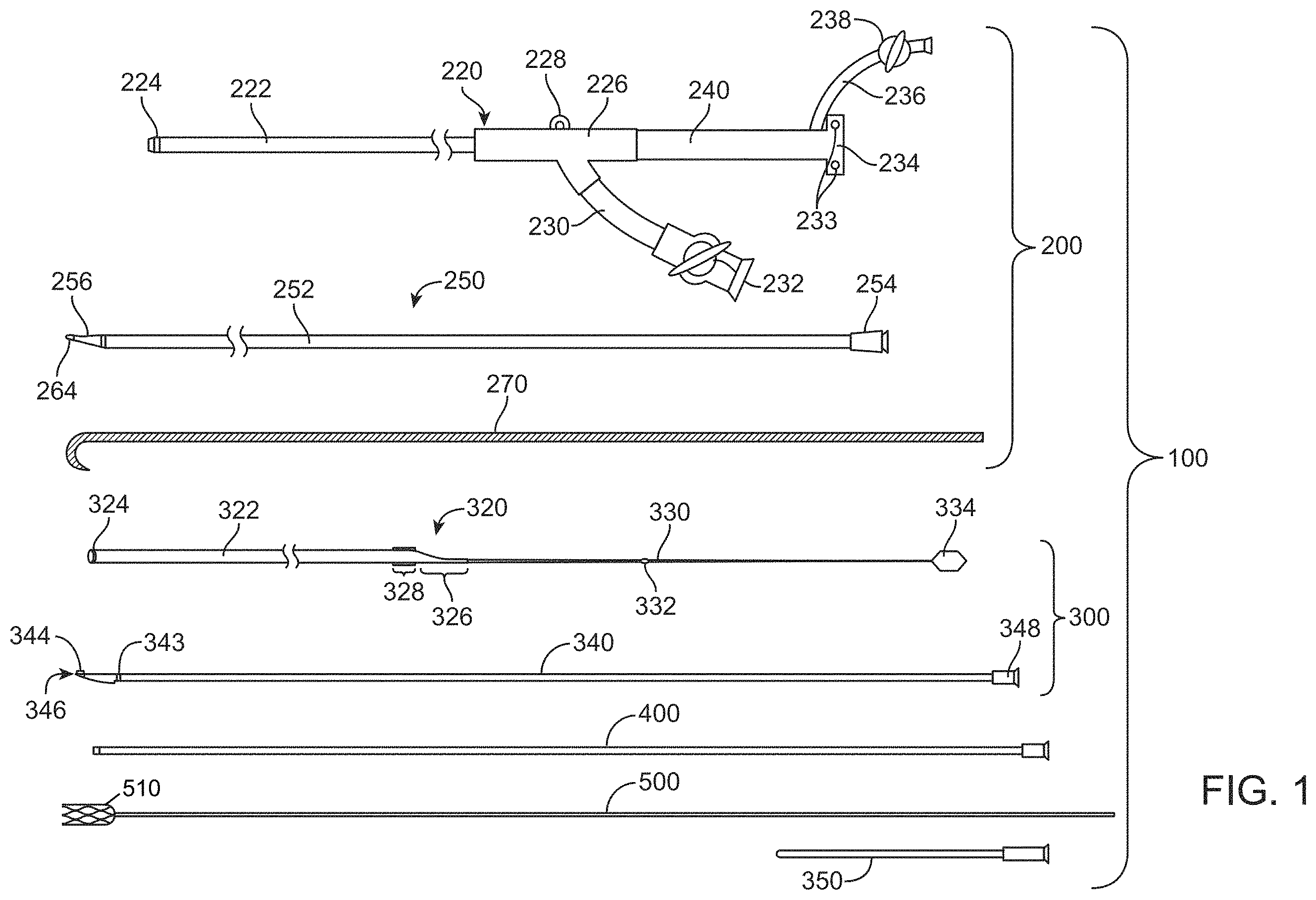 Patent US11793972 Figure 1 – Rapid aspiration thrombectomy system and method