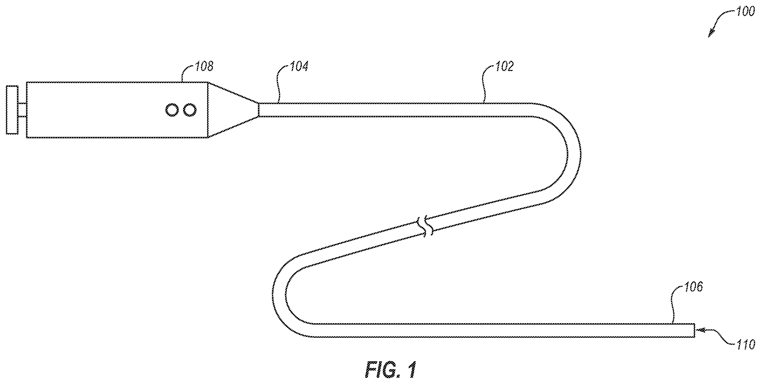 Patent US11793973 Figure 1 – Combination steerable catheter and systems