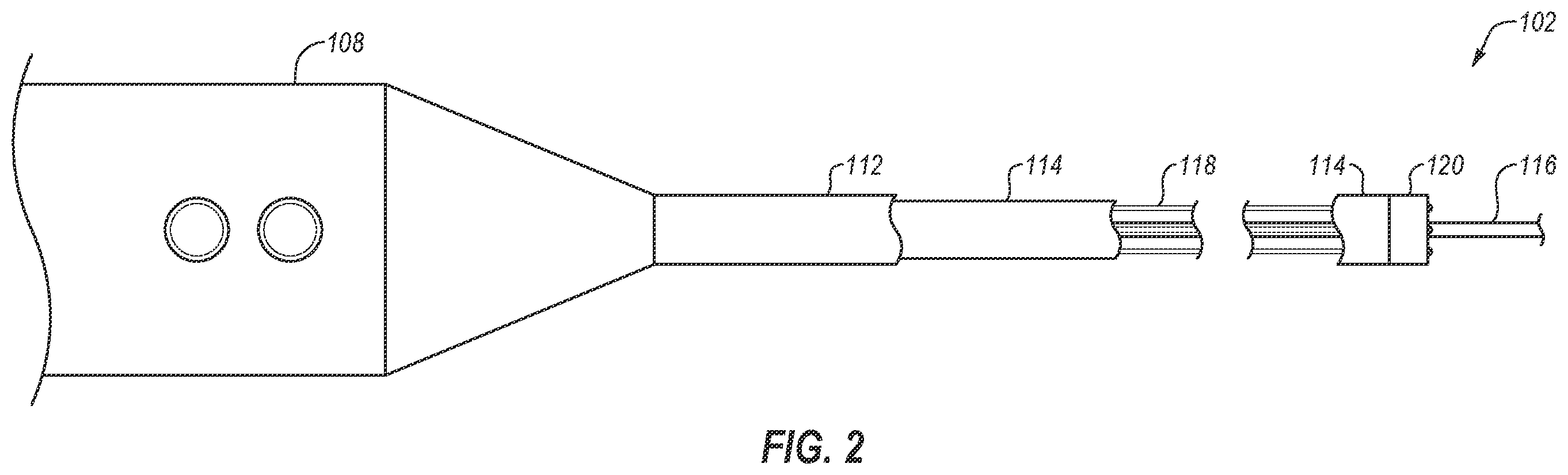 Patent US11793973 Figure 2 – Combination steerable catheter and systems