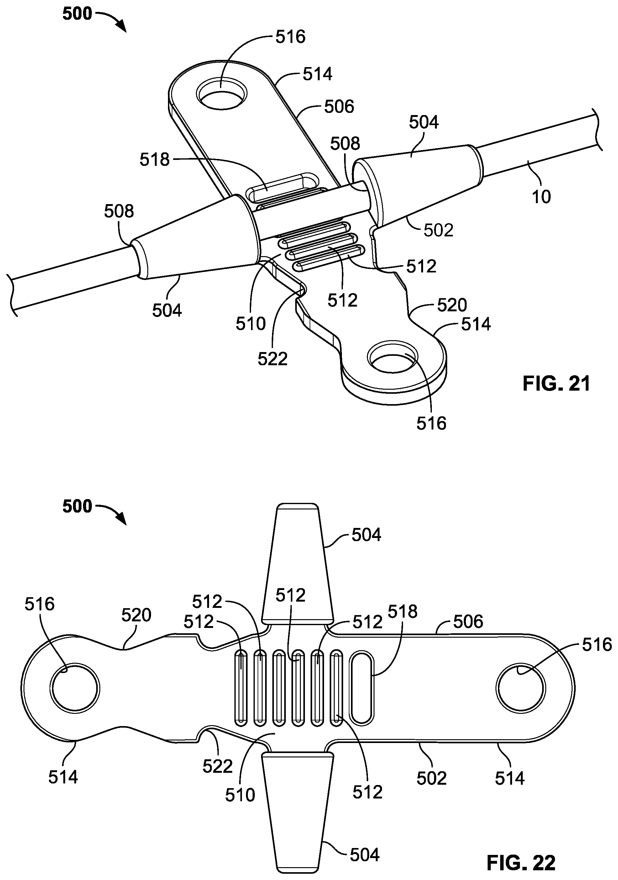 Patent US11793974 Figure 8 – Fixation devices for catheters