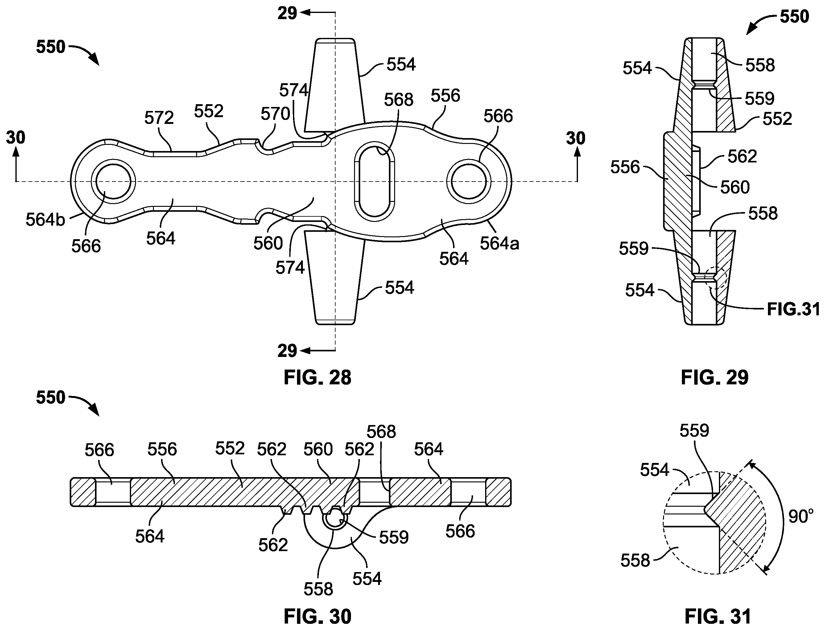 Patent US11793974 Figure 11 – Fixation devices for catheters