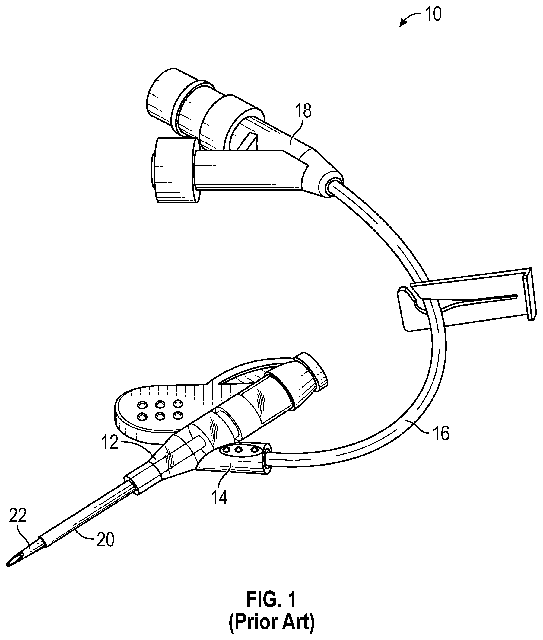 Patent US11793984 Figure 1 – Vascular access instrument and related devices and methods