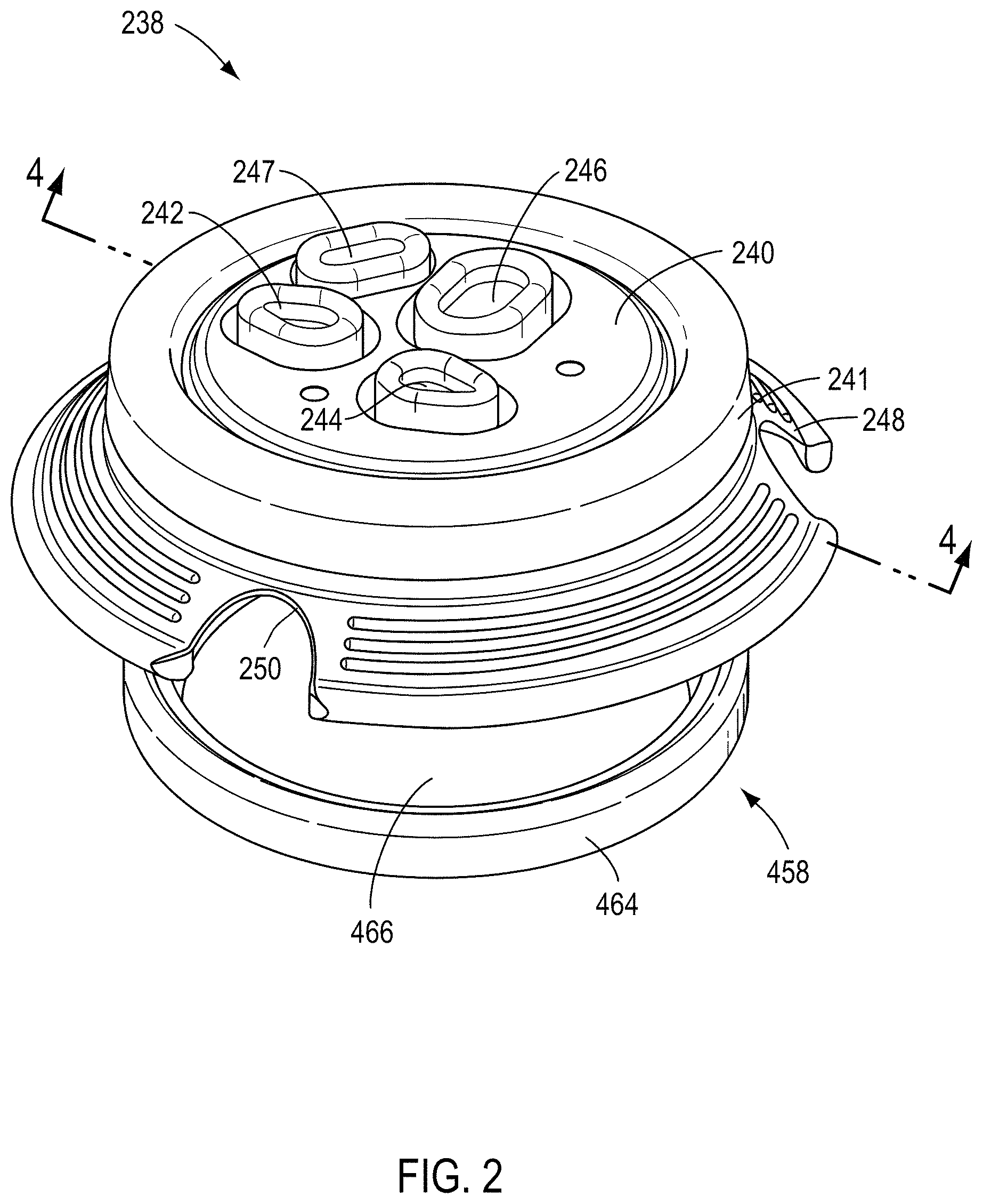 Patent US11793985 Figure 2 – Surgical instrument ports configured for use with wound retractors, and related devices and methods