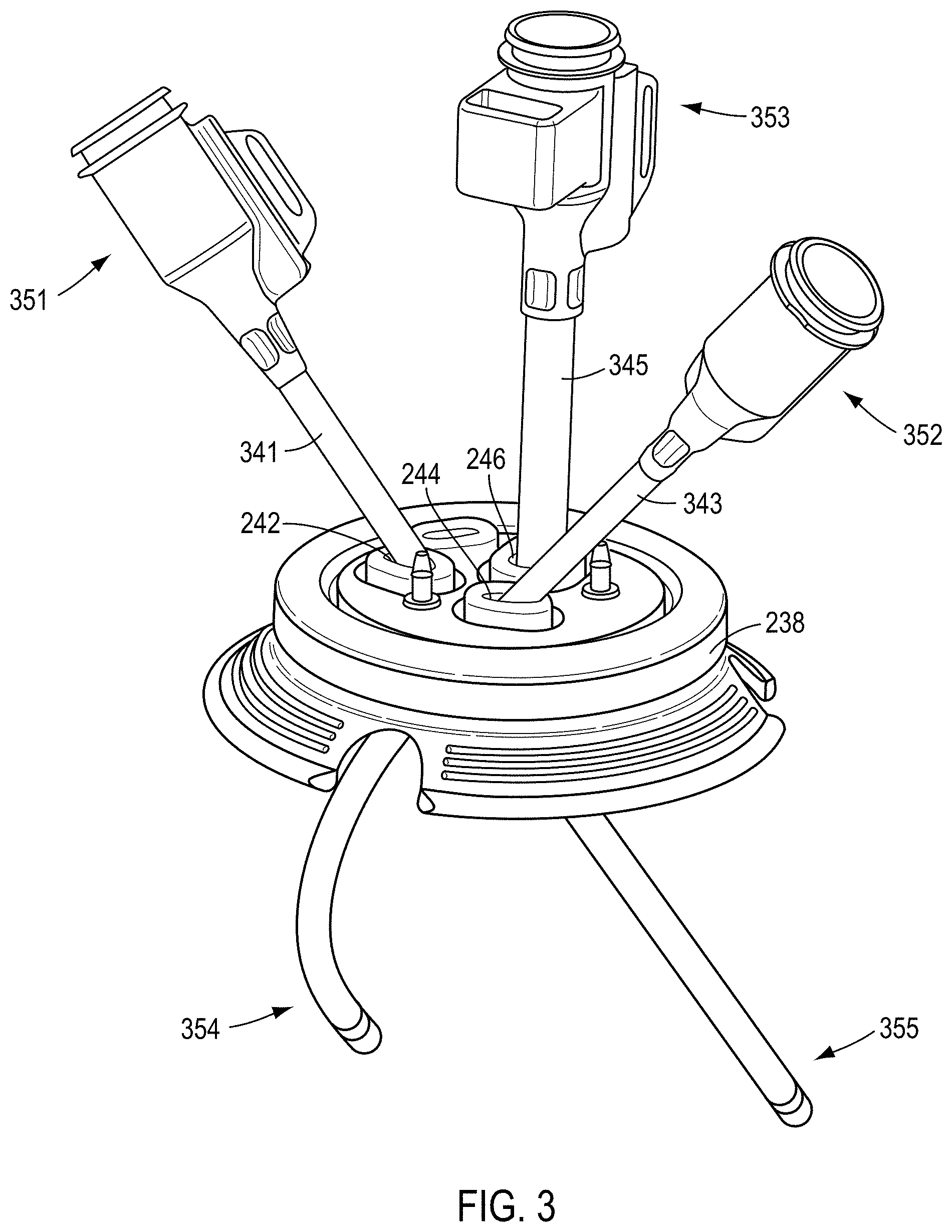 Patent US11793985 Figure 3 – Surgical instrument ports configured for use with wound retractors, and related devices and methods