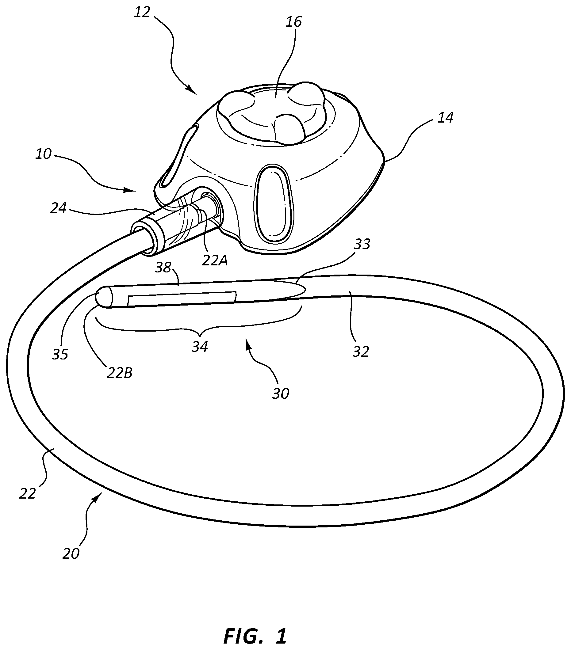 Patent US11793989 Figure 1 – Distal valve for a catheter