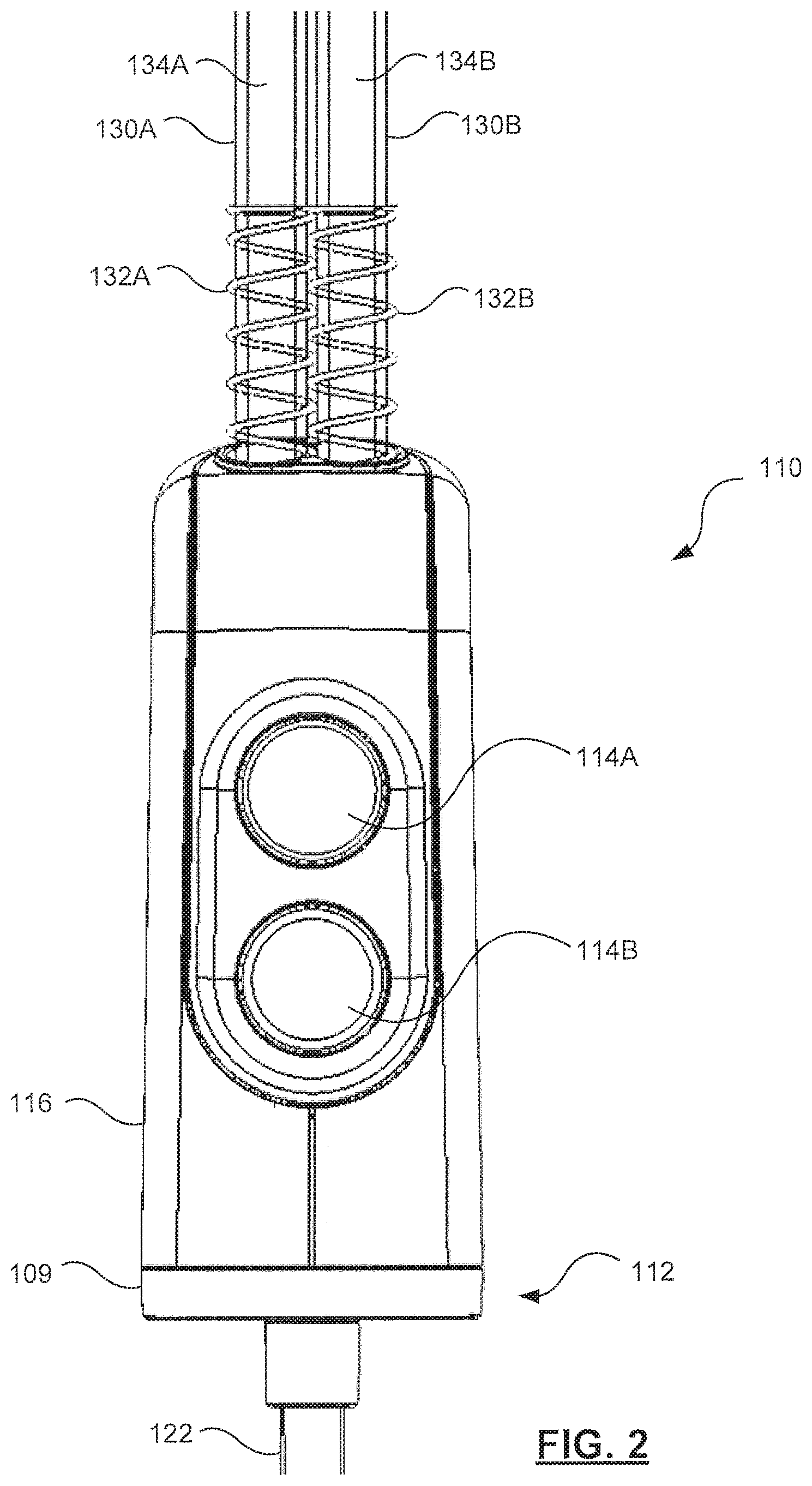 Patent US11793990 Figure 2 – Complex irrigation/suction flow path in a medical device
