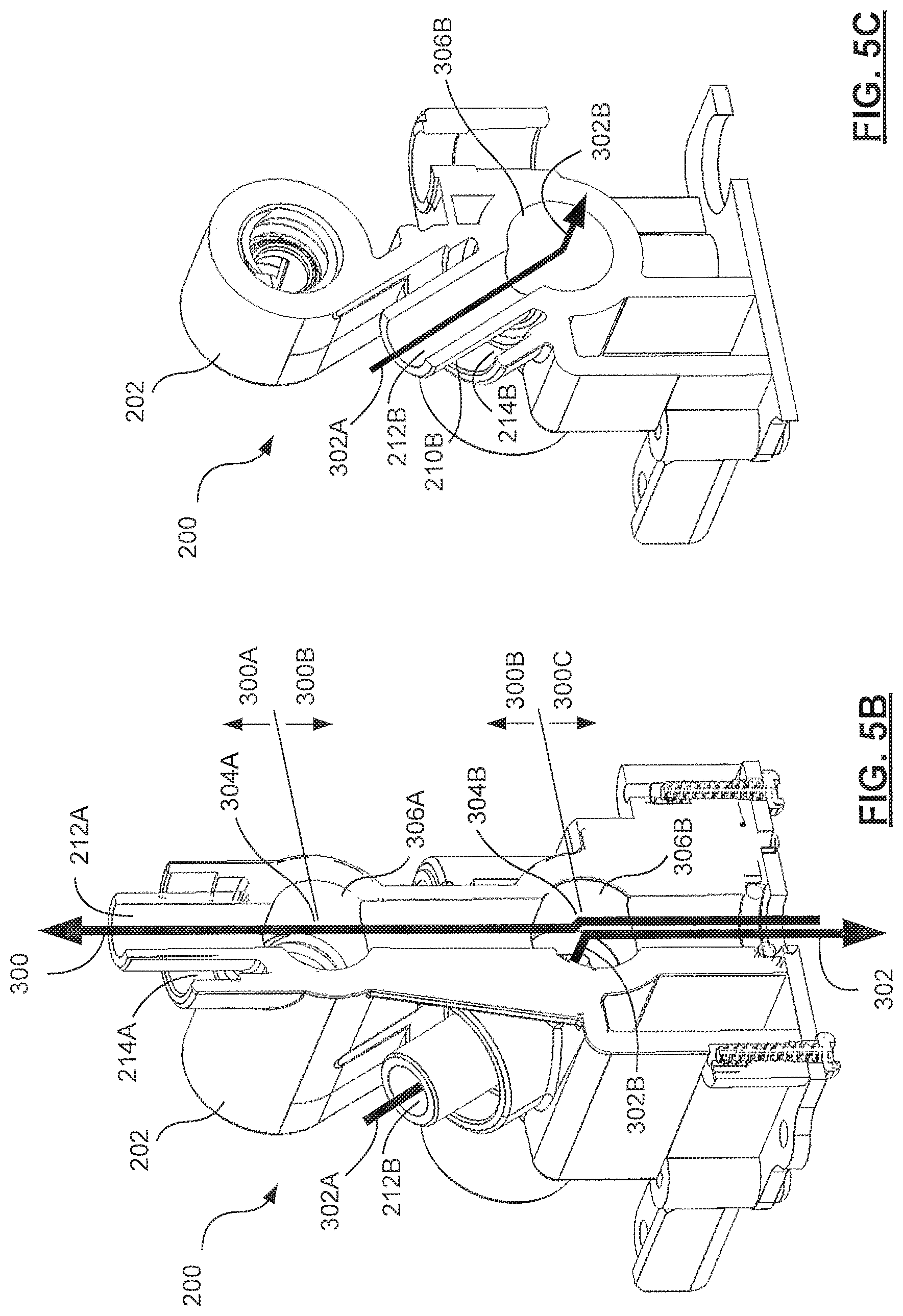 Patent US11793990 Figure 5 – Complex irrigation/suction flow path in a medical device