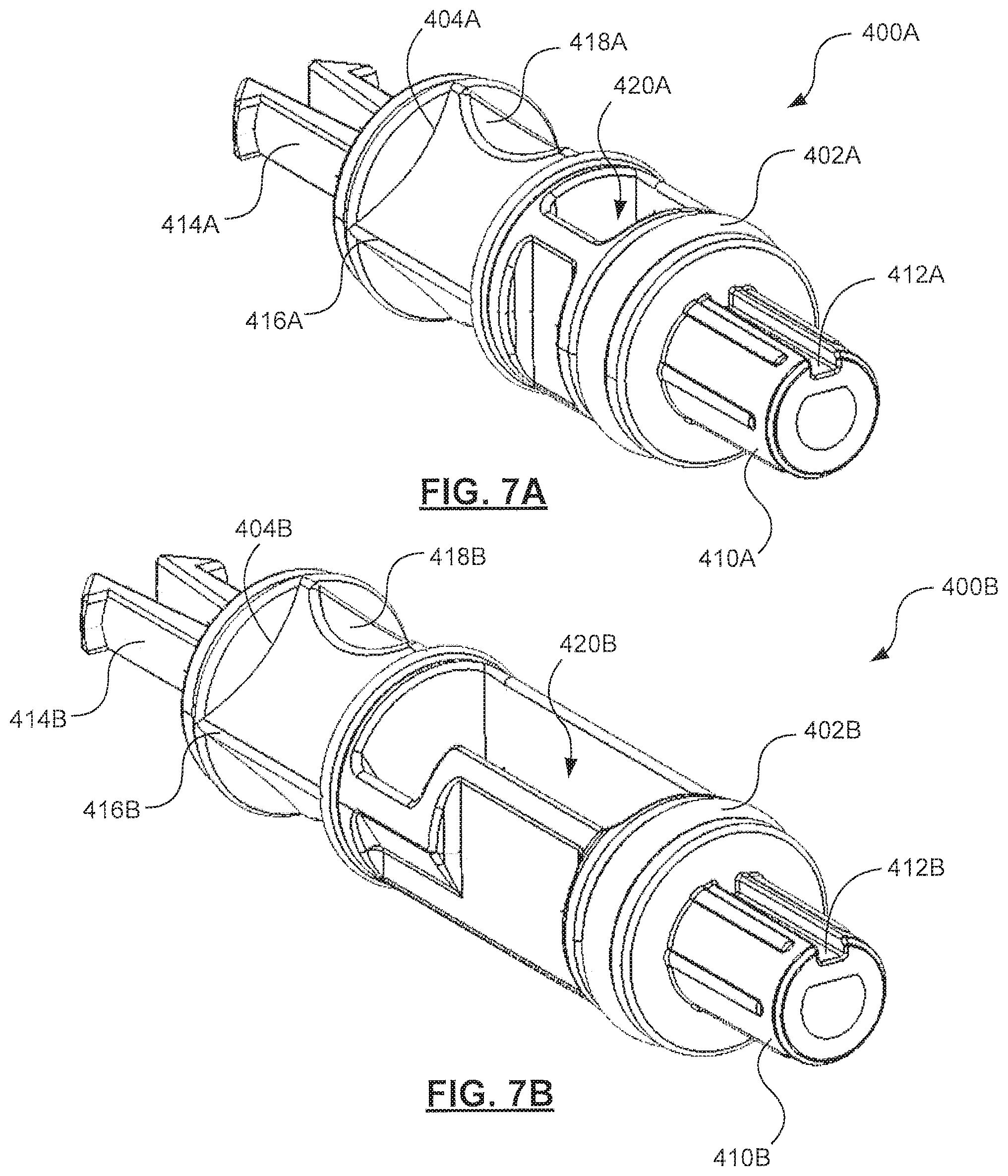 Patent US11793990 Figure 8 – Complex irrigation/suction flow path in a medical device