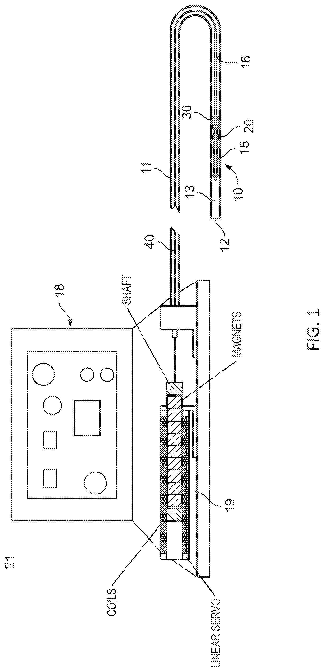 Patent US11793991 Figure 1 – Linear cardiac assist pulsatile pump