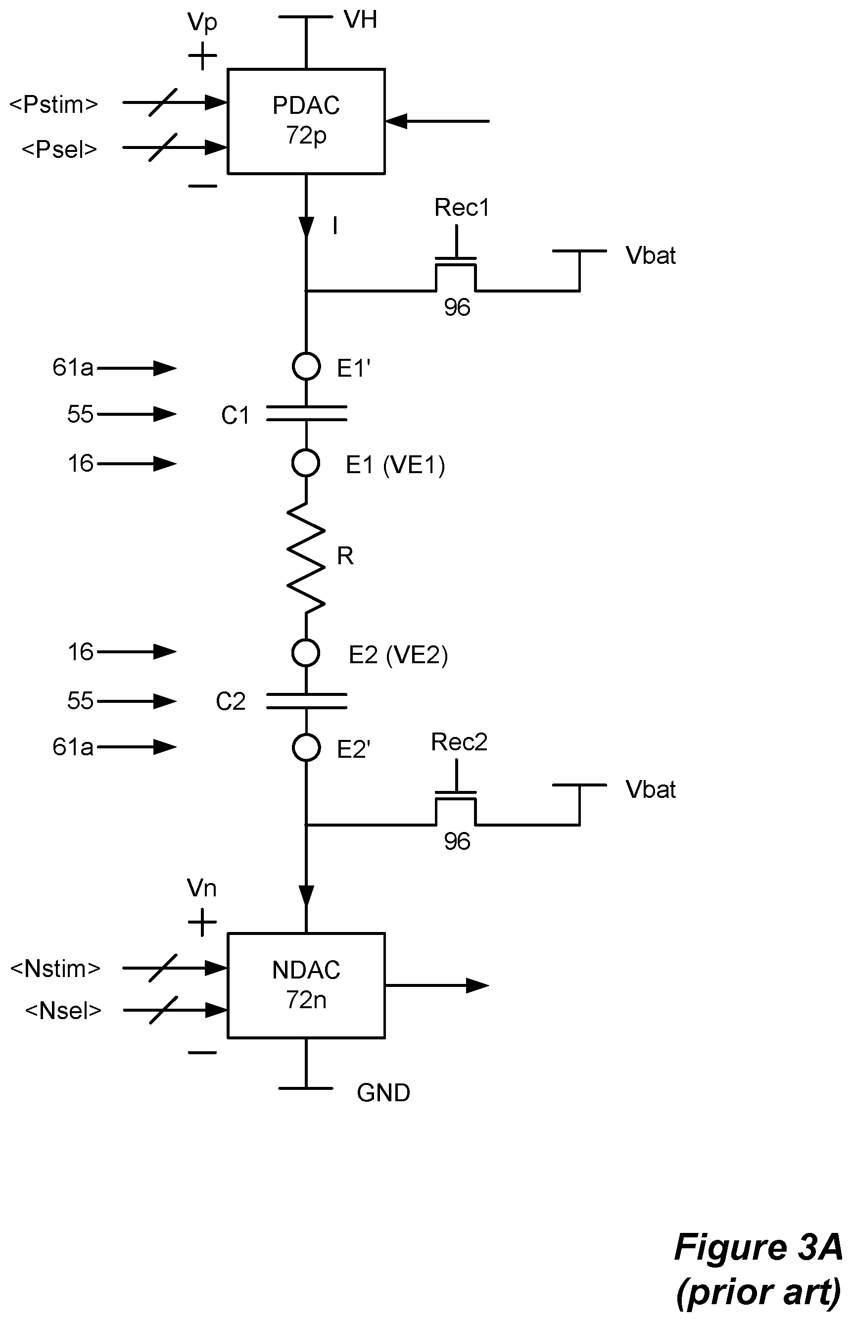 Patent US11793999 Figure 4 – Pulse definition circuitry for creating stimulation waveforms in an implantable pulse generator