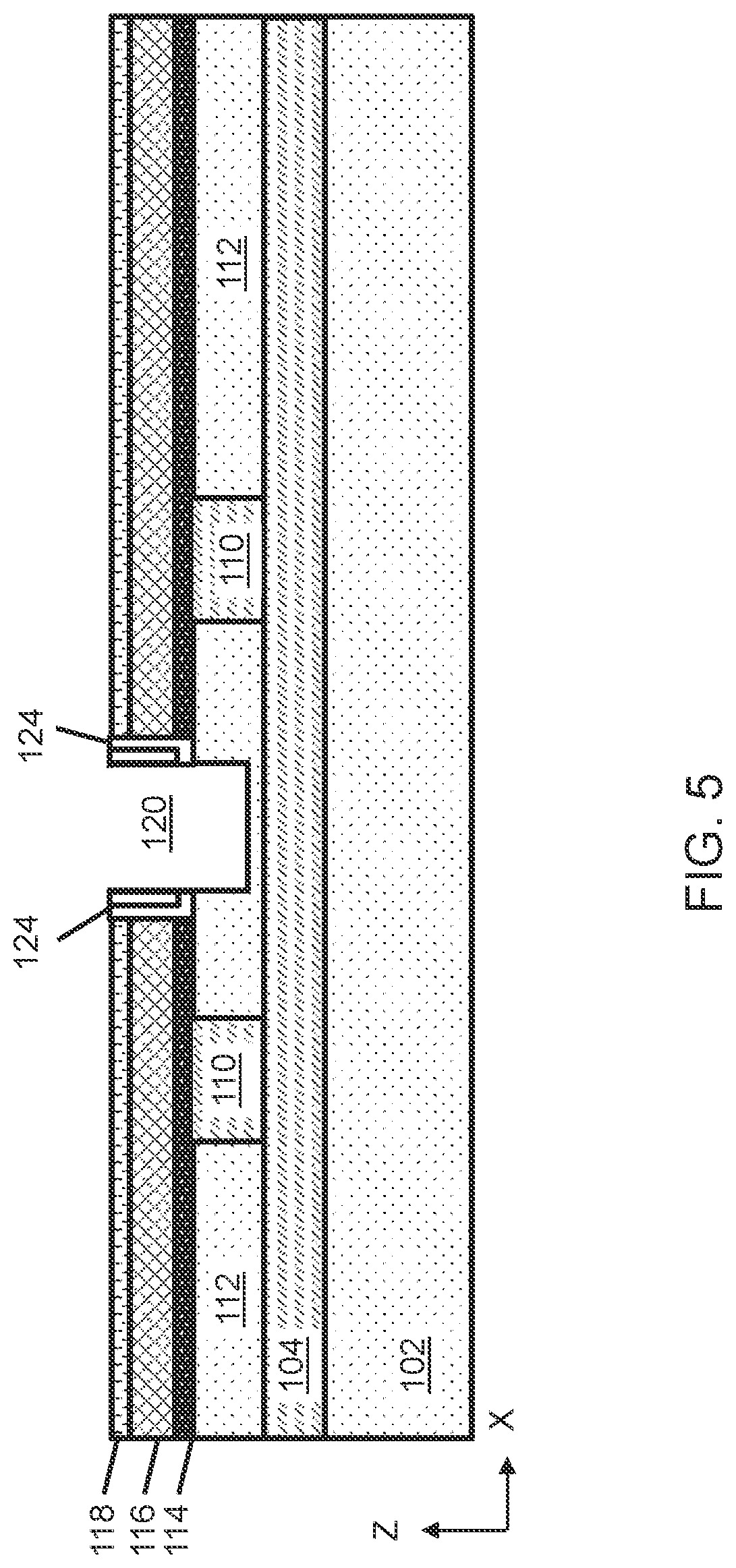 Patent US11799021 Figure 5 – Lateral bipolar transistor structure with marker layer for emitter and collector