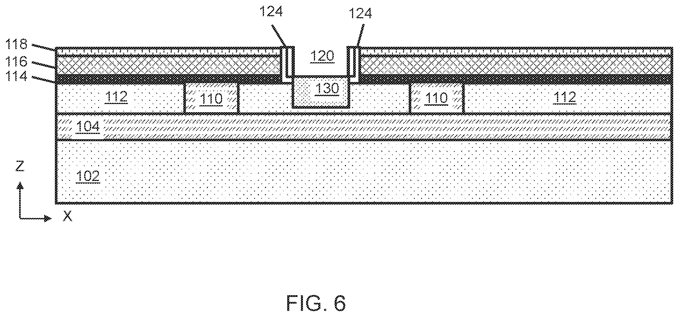 Patent US11799021 Figure 6 – Lateral bipolar transistor structure with marker layer for emitter and collector