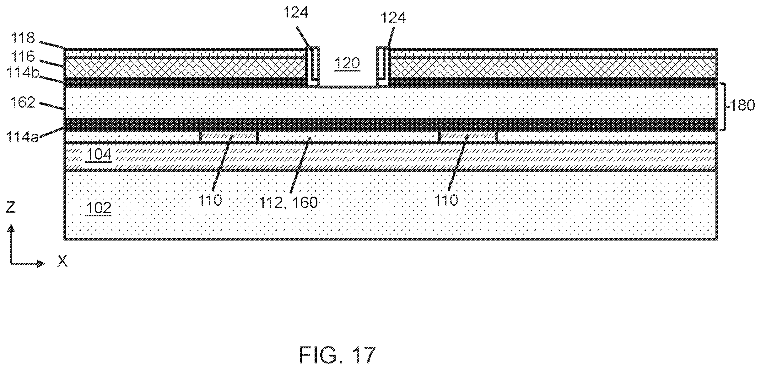 Patent US11799021 Figure 17 – Lateral bipolar transistor structure with marker layer for emitter and collector