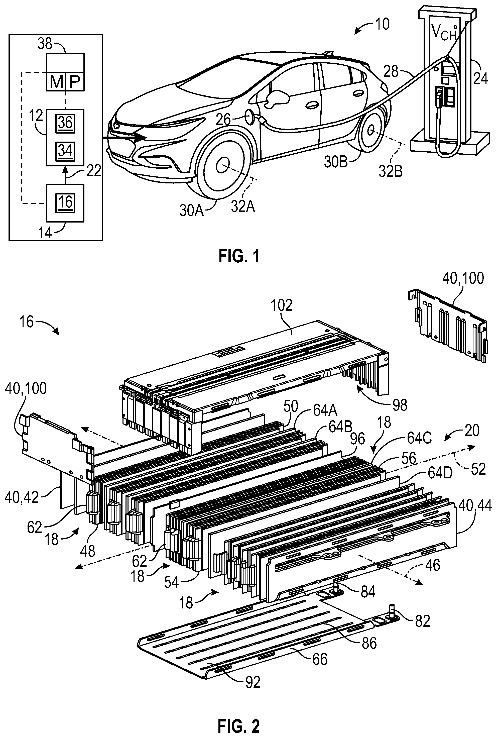 Patent US11799149 Figure 1 – Energy storage assembly