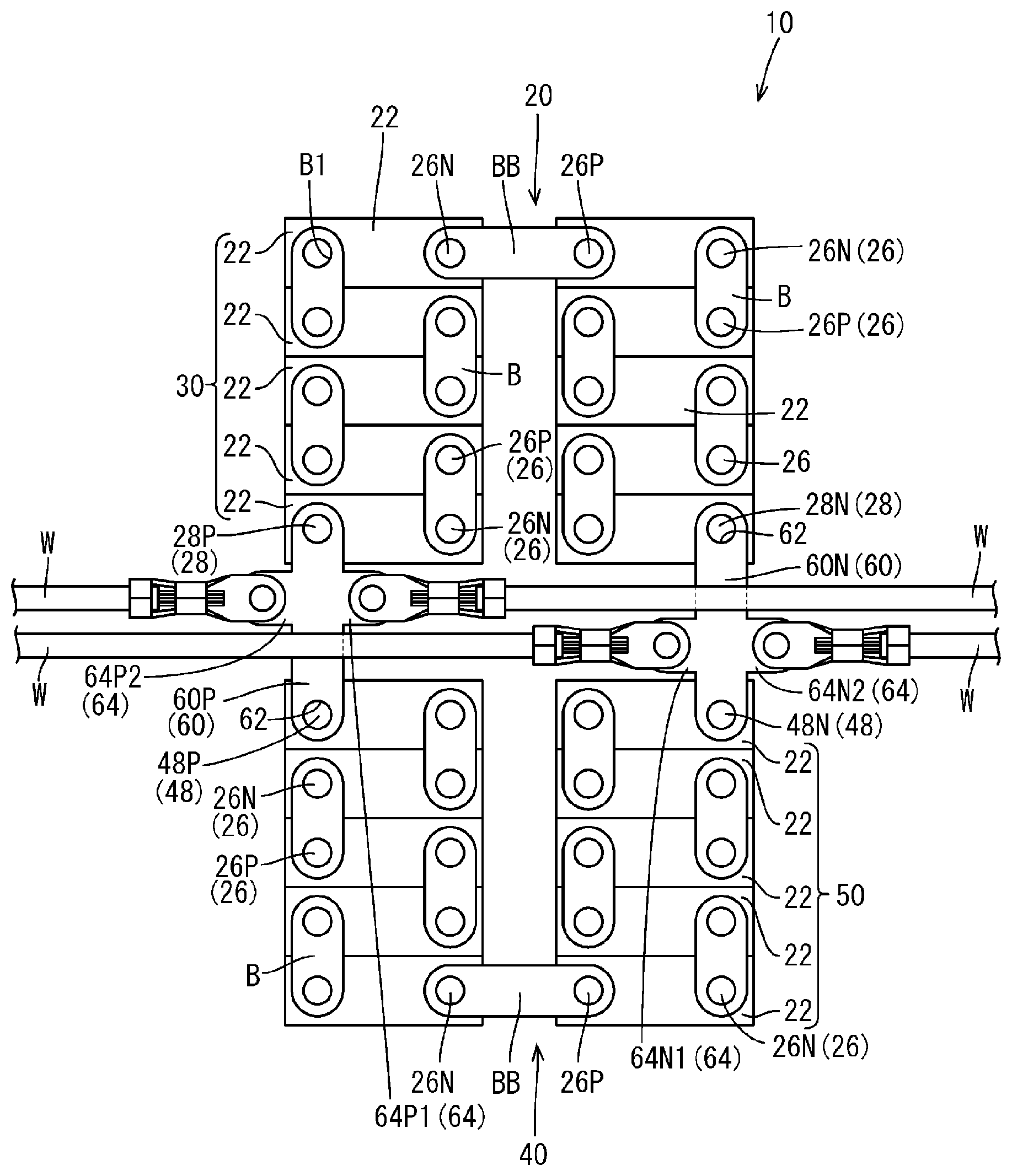 Patent US11799175 Figure 1 – Power supply device