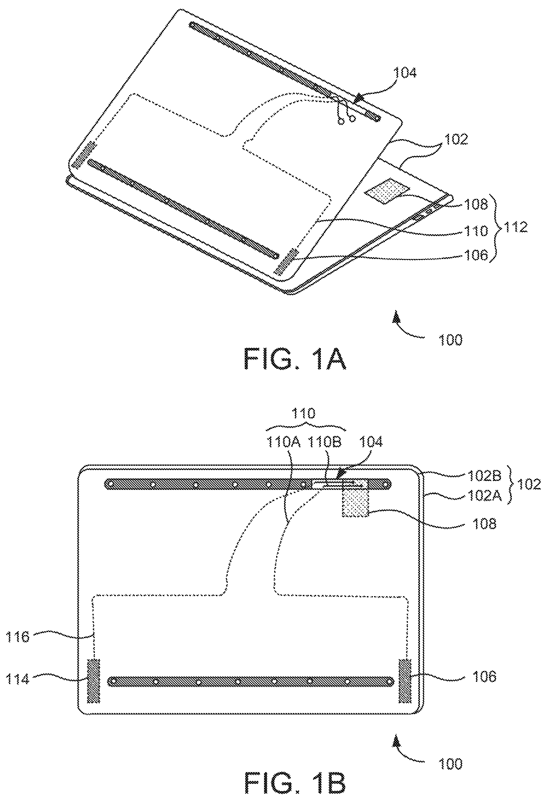 Patent US11799189 Figure 1 – Electronic devices having antenna assemblies