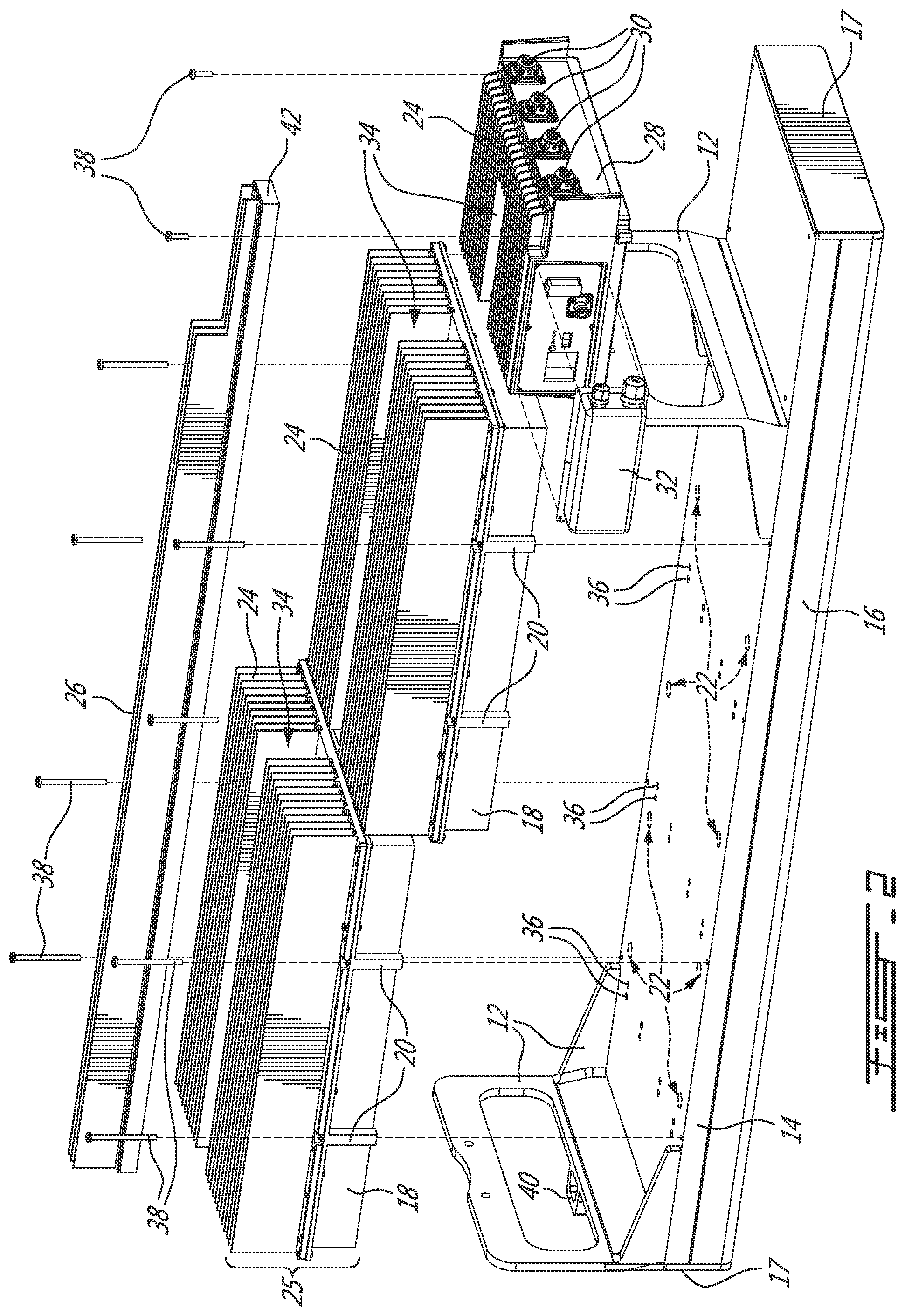 Patent US11799200 Figure 2 – Radio assembly with modularized radios and interconnects