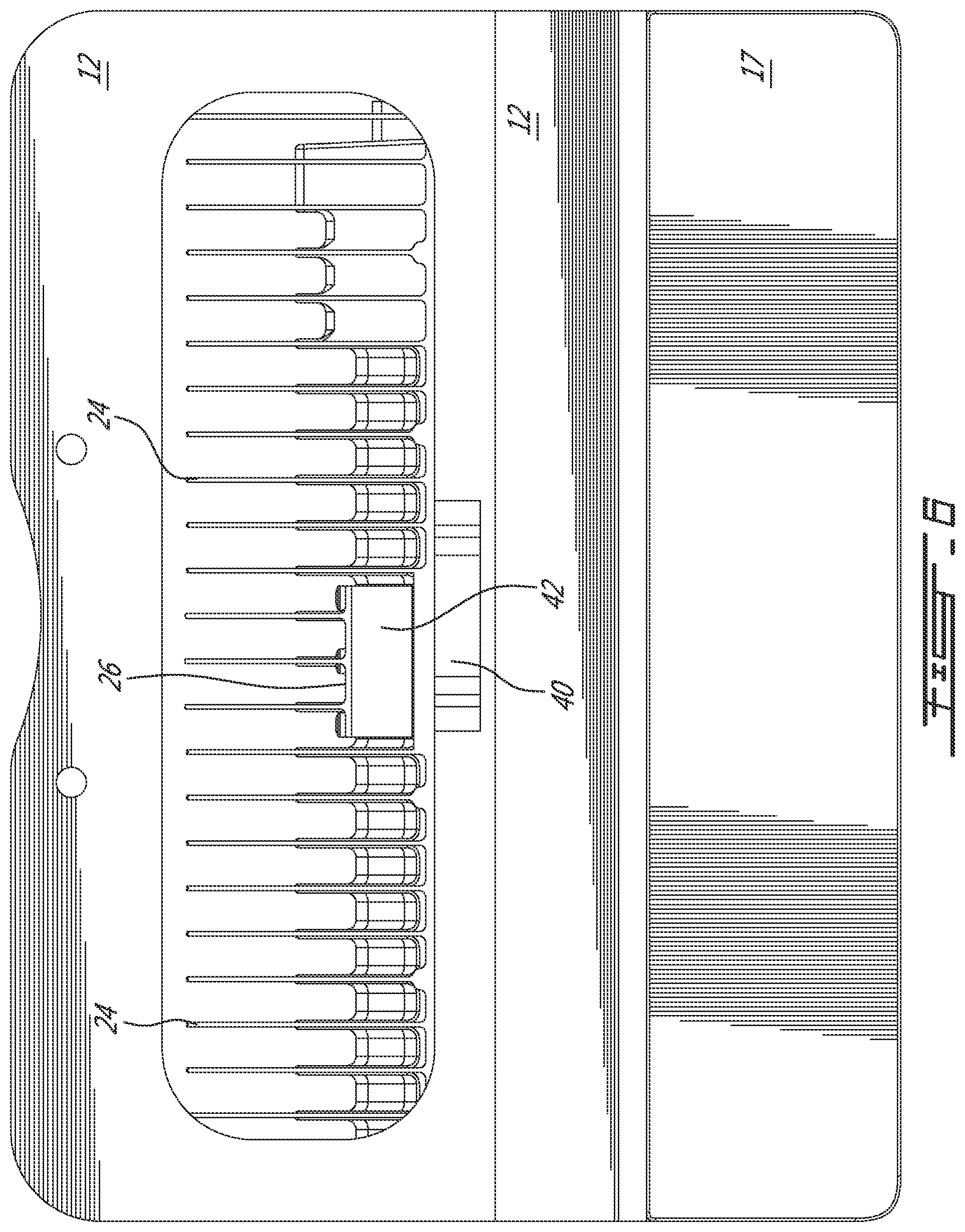 Patent US11799200 Figure 6 – Radio assembly with modularized radios and interconnects