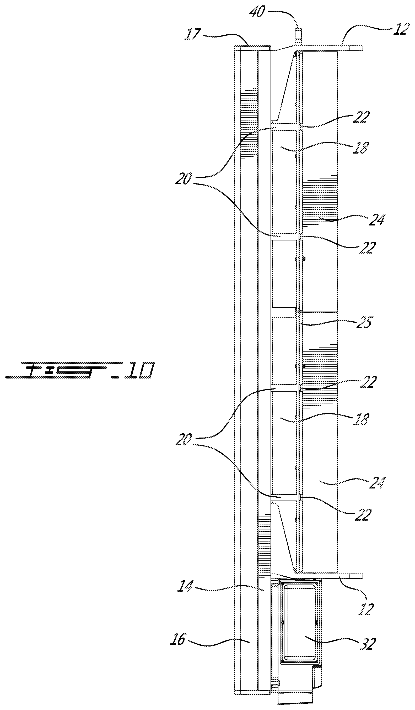 Patent US11799200 Figure 10 – Radio assembly with modularized radios and interconnects