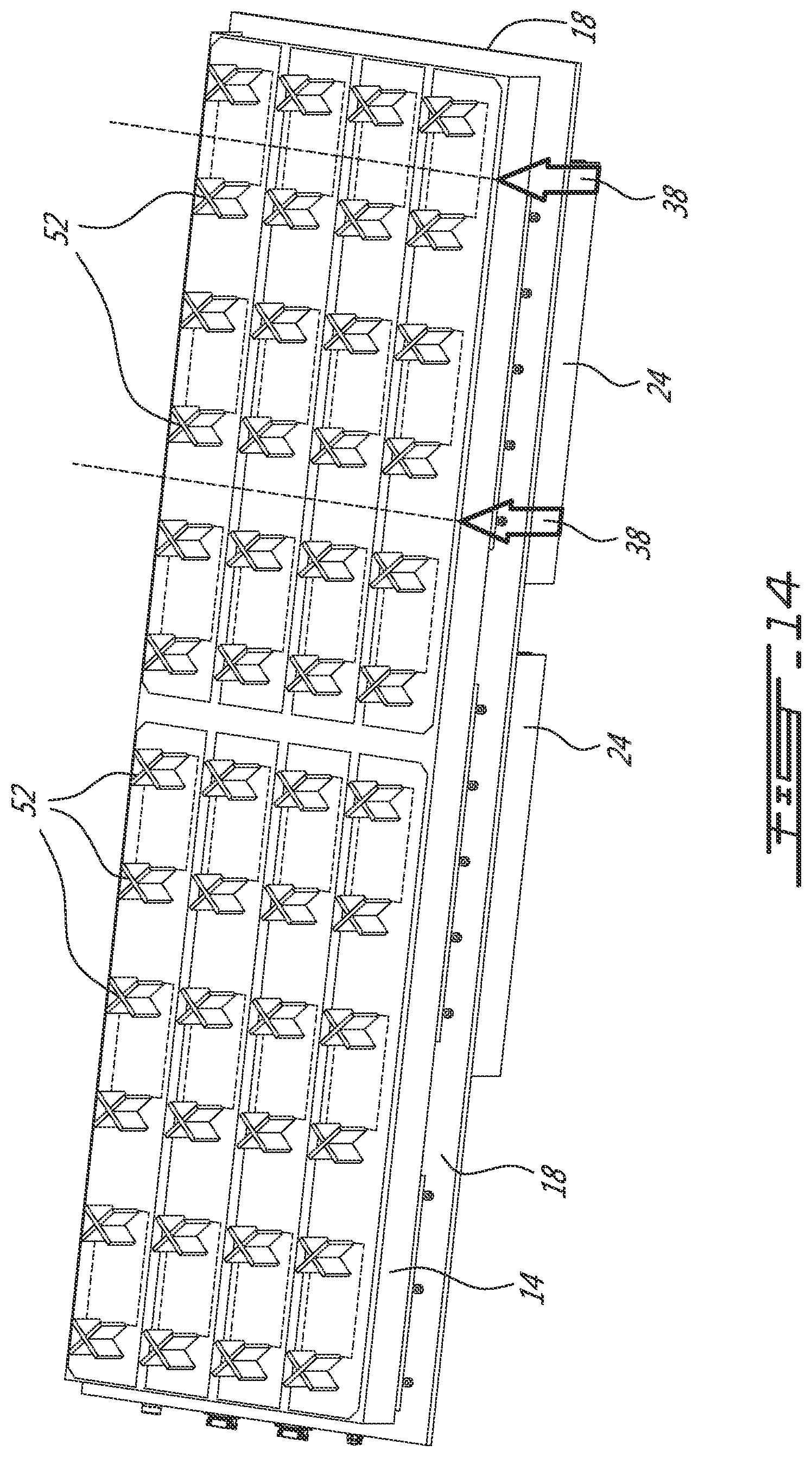 Patent US11799200 Figure 14 – Radio assembly with modularized radios and interconnects