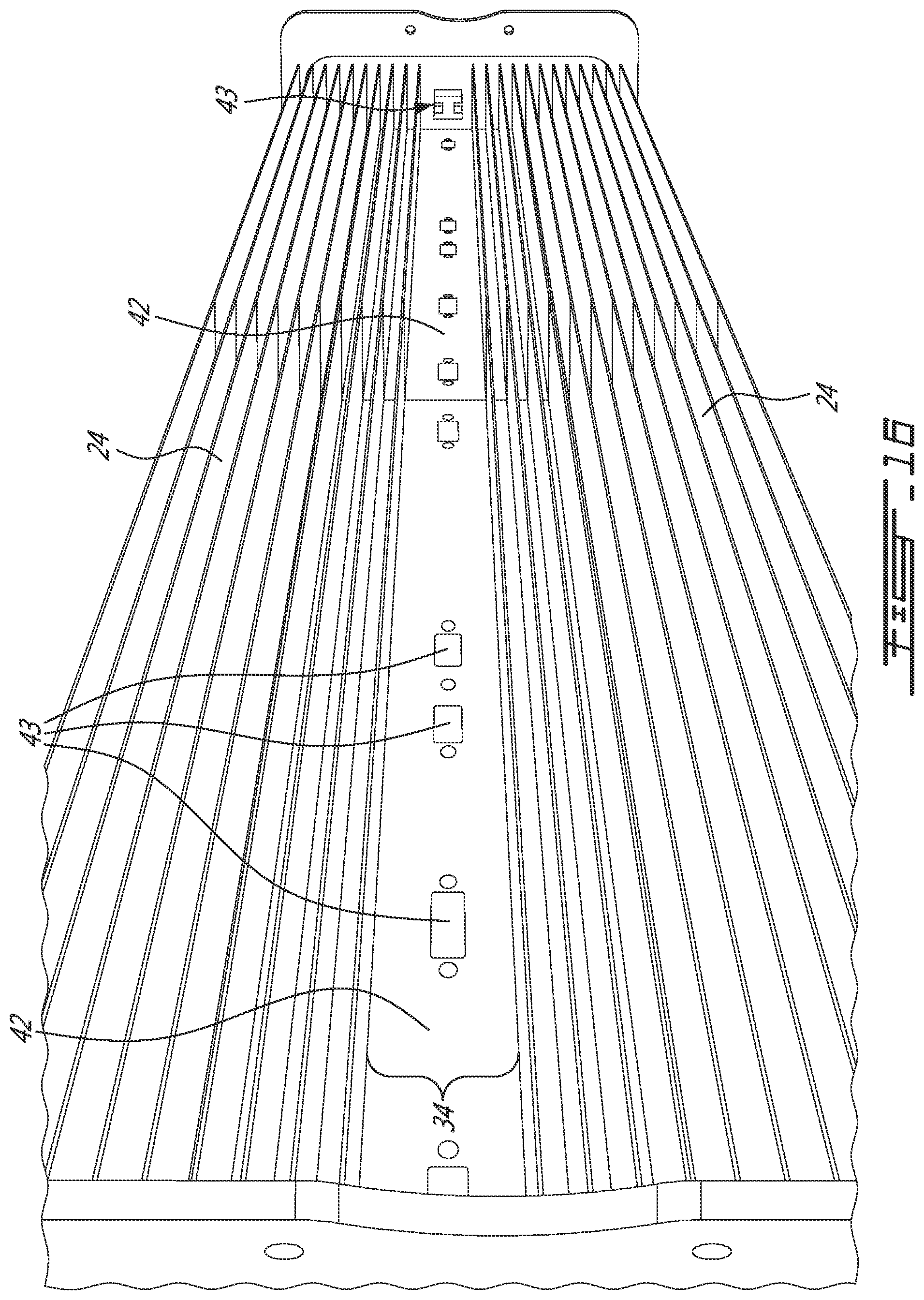 Patent US11799200 Figure 16 – Radio assembly with modularized radios and interconnects