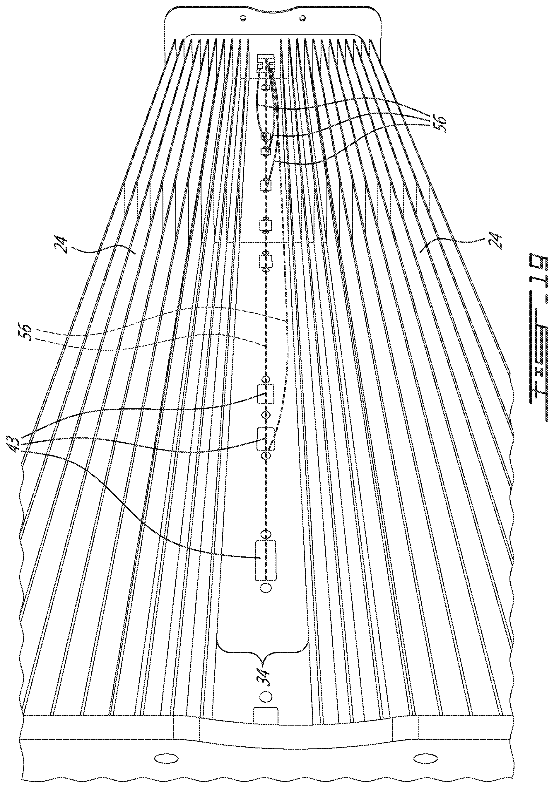 Patent US11799200 Figure 19 – Radio assembly with modularized radios and interconnects