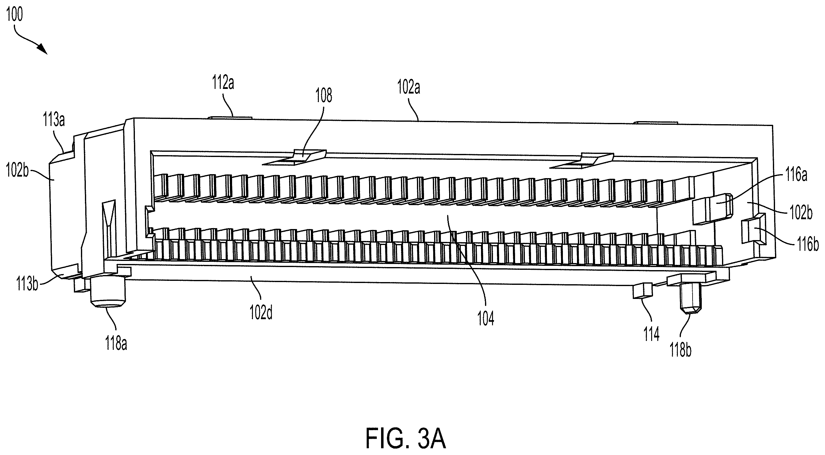 Patent US11799230 Figure 3 – High-frequency electrical connector with in interlocking segments