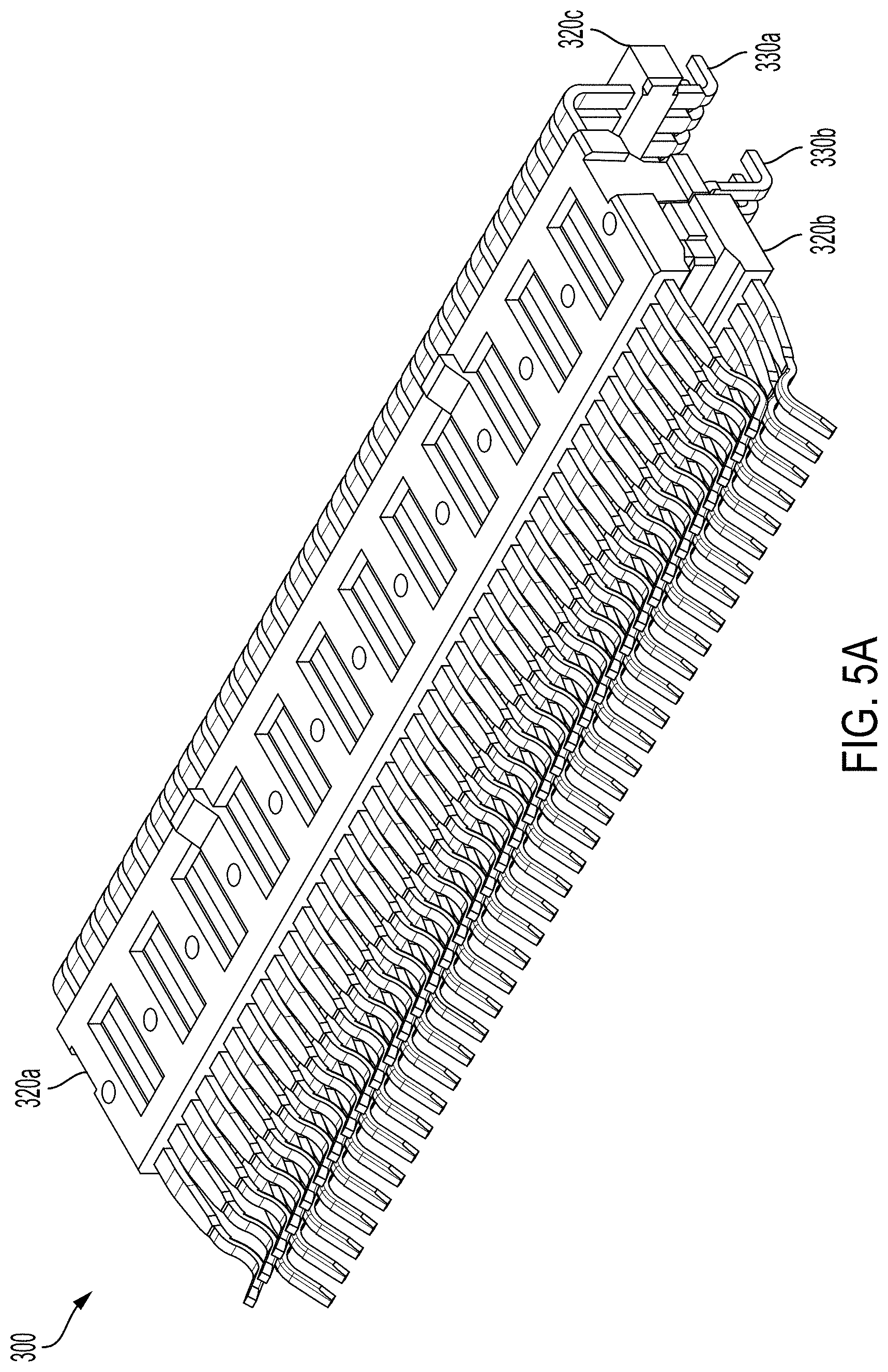 Patent US11799230 Figure 11 – High-frequency electrical connector with in interlocking segments