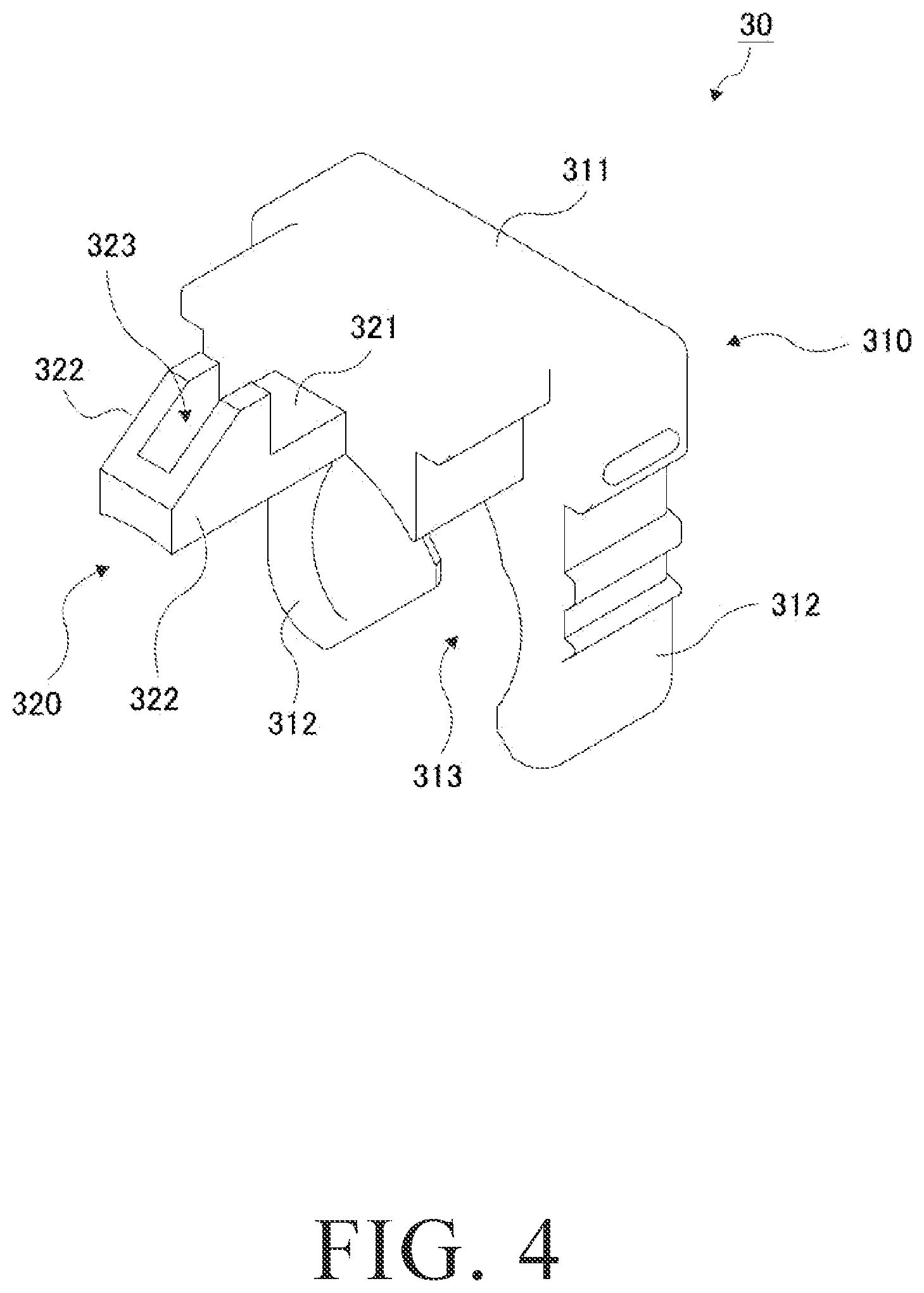 Patent US11799236 Figure 4 – Cable connector having a fitting protrusion for insertion into a mating connector