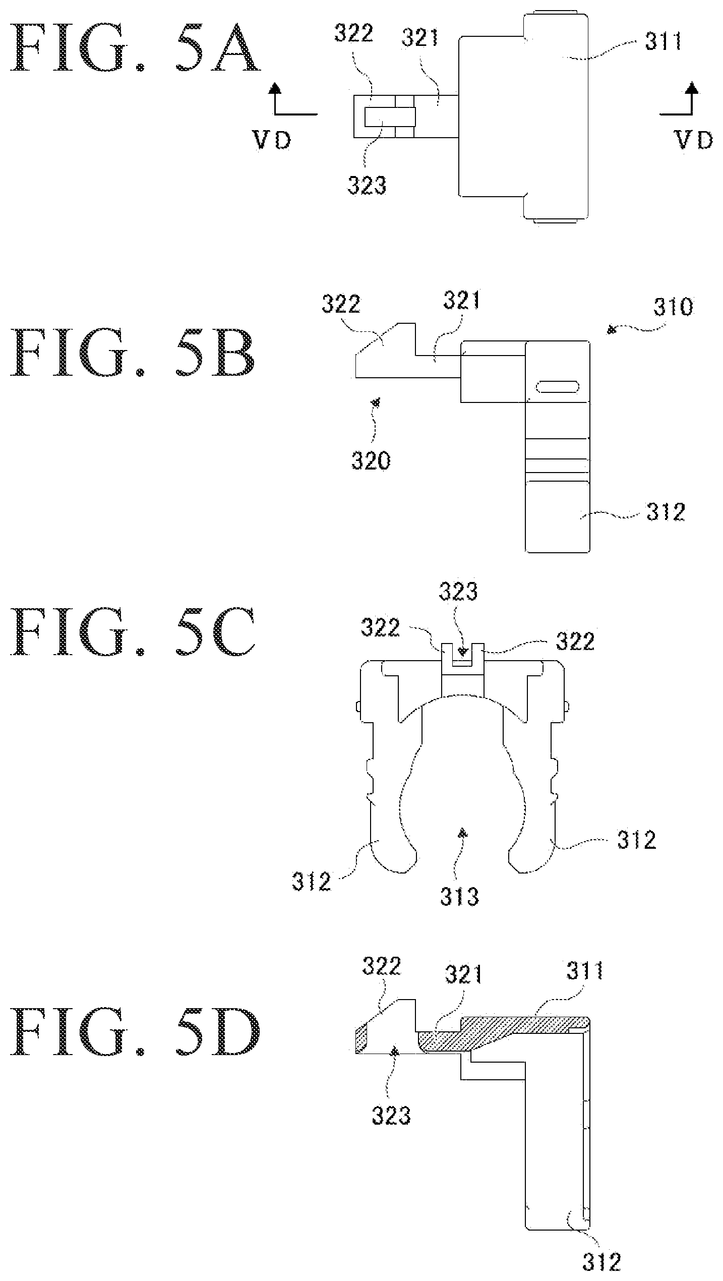 Patent US11799236 Figure 5 – Cable connector having a fitting protrusion for insertion into a mating connector