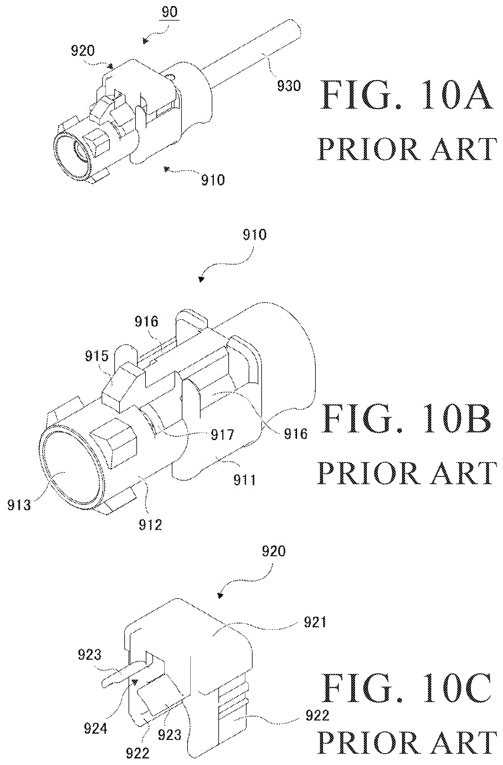 Patent US11799236 Figure 10 – Cable connector having a fitting protrusion for insertion into a mating connector