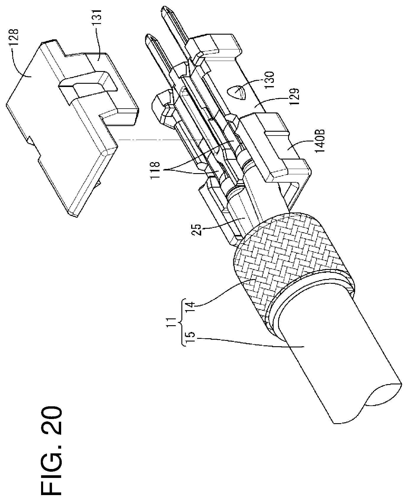 Patent US11799247 Figure 20 – Connector, and connector structure including inner conductor and outer conductor