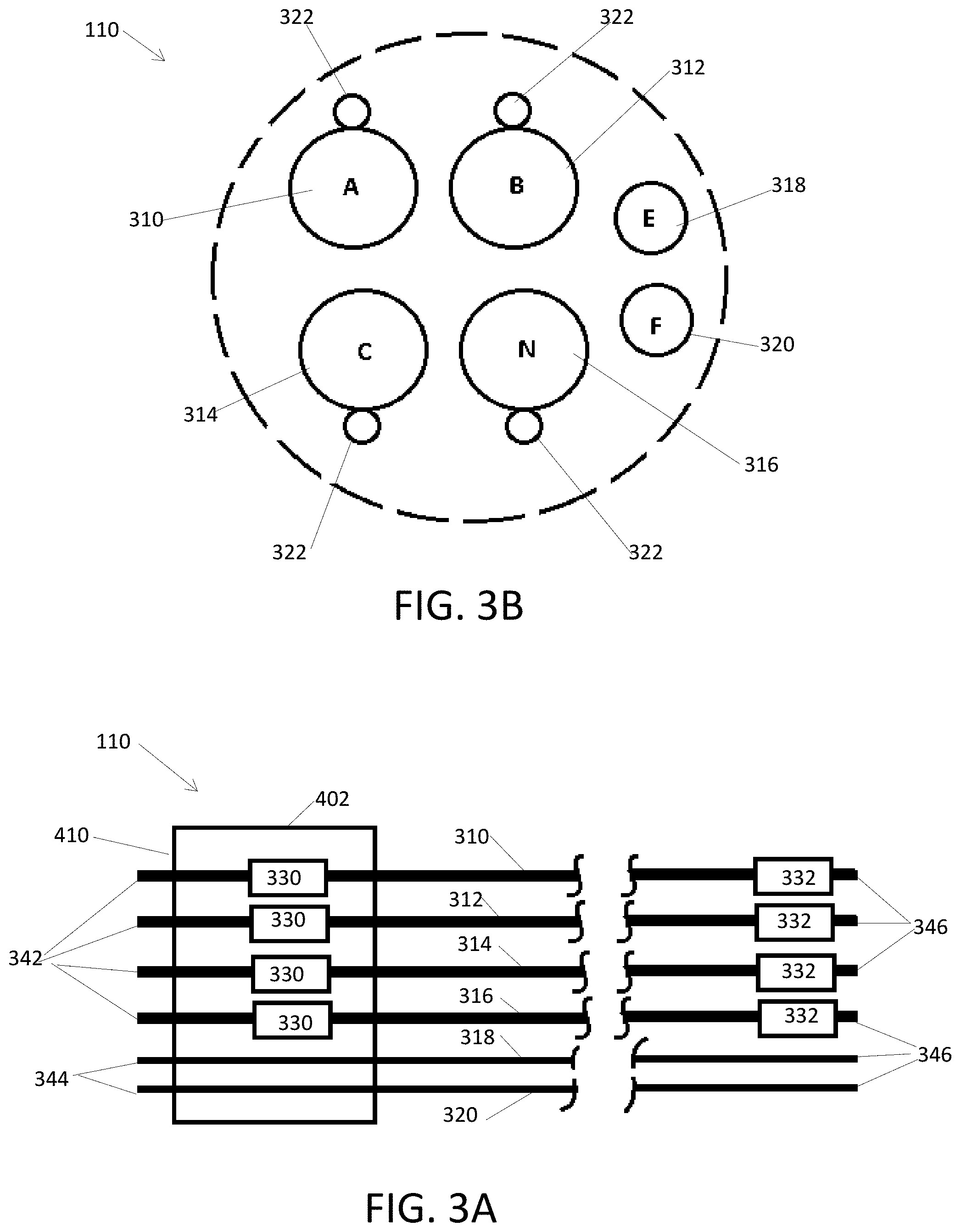 Patent US11799280 Figure 3 – Aircraft group power cable management and monitoring systems and methods, including high current power supply arc fault protection