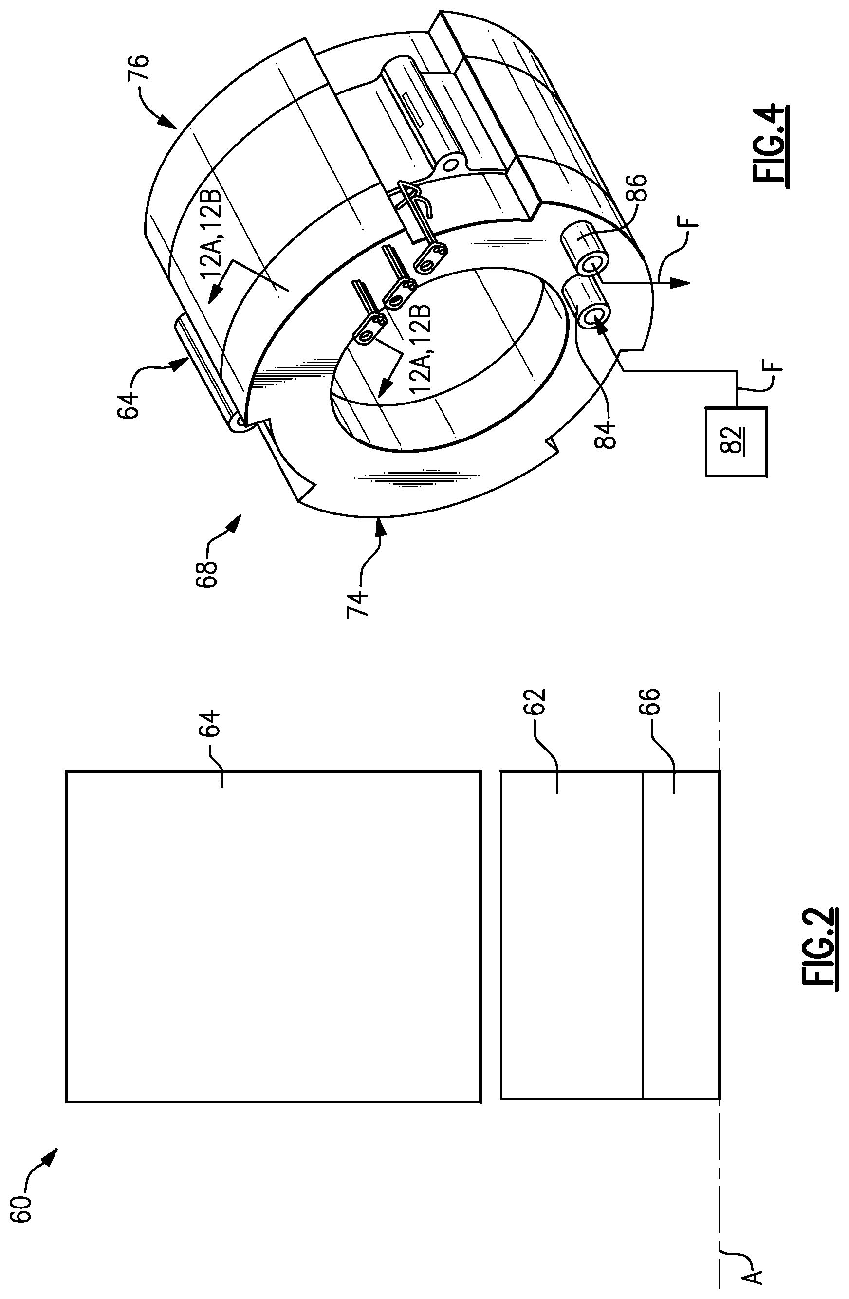 Patent US11799361 Figure 2 – End covers configured to direct fluid for thermal management of electric machine for electrified vehicle