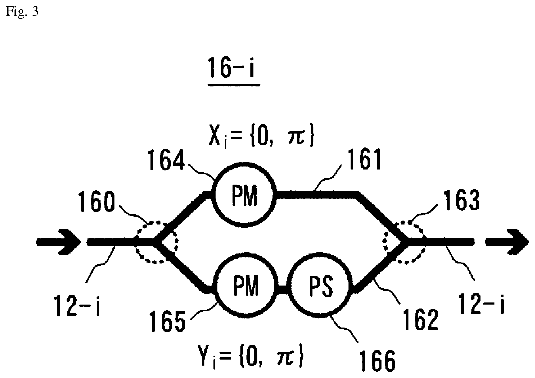 Patent US11799559 Figure 3 – Optical IQ modulator