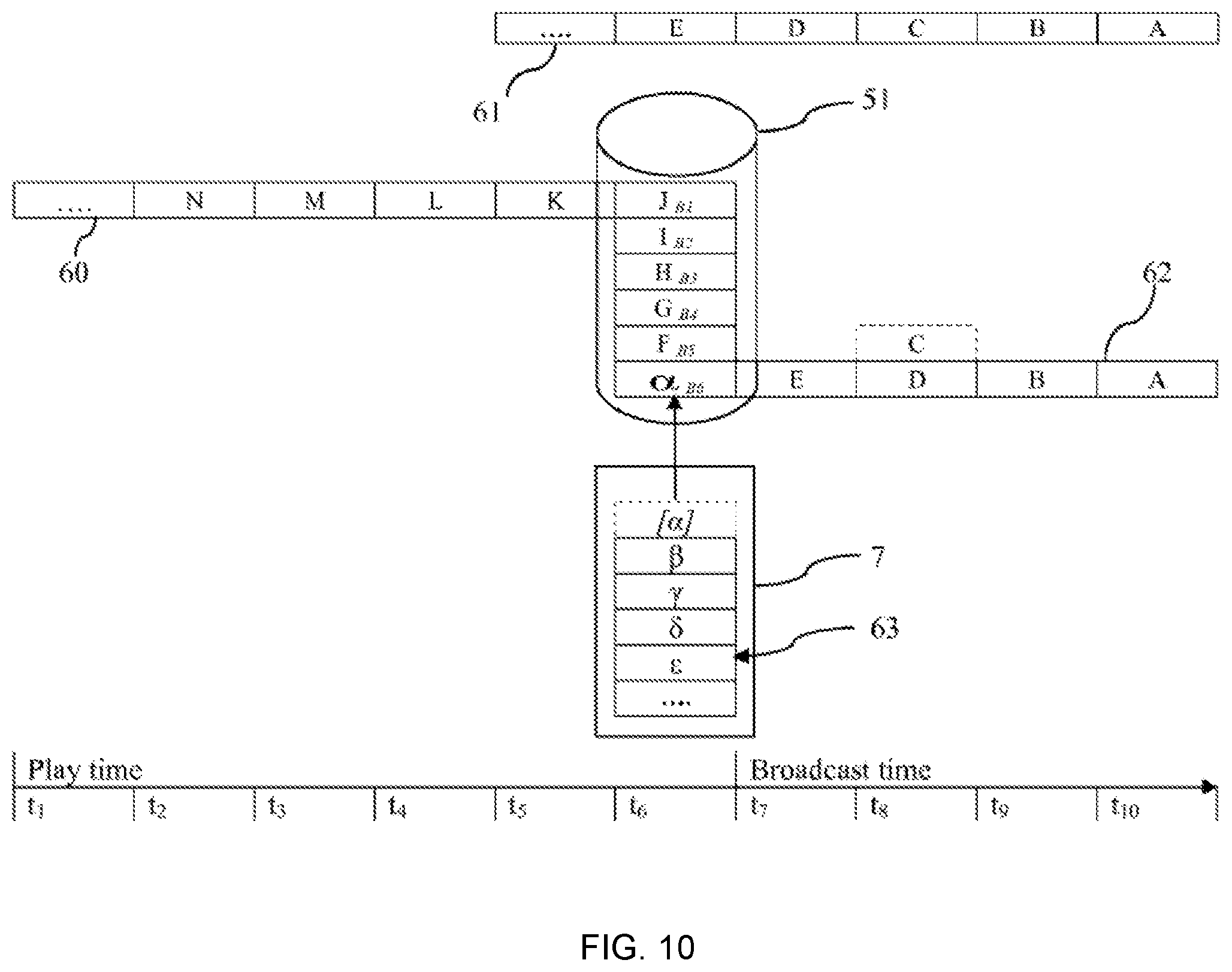 Patent US11799572 Figure 8 – Verification of broadcast log by playout system