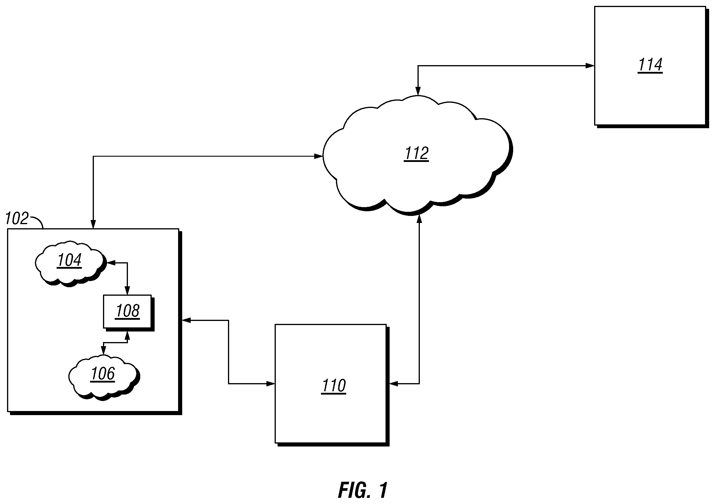 Patent US11805018 — System, method, and apparatus to extra vehicle communications control — Figure 1