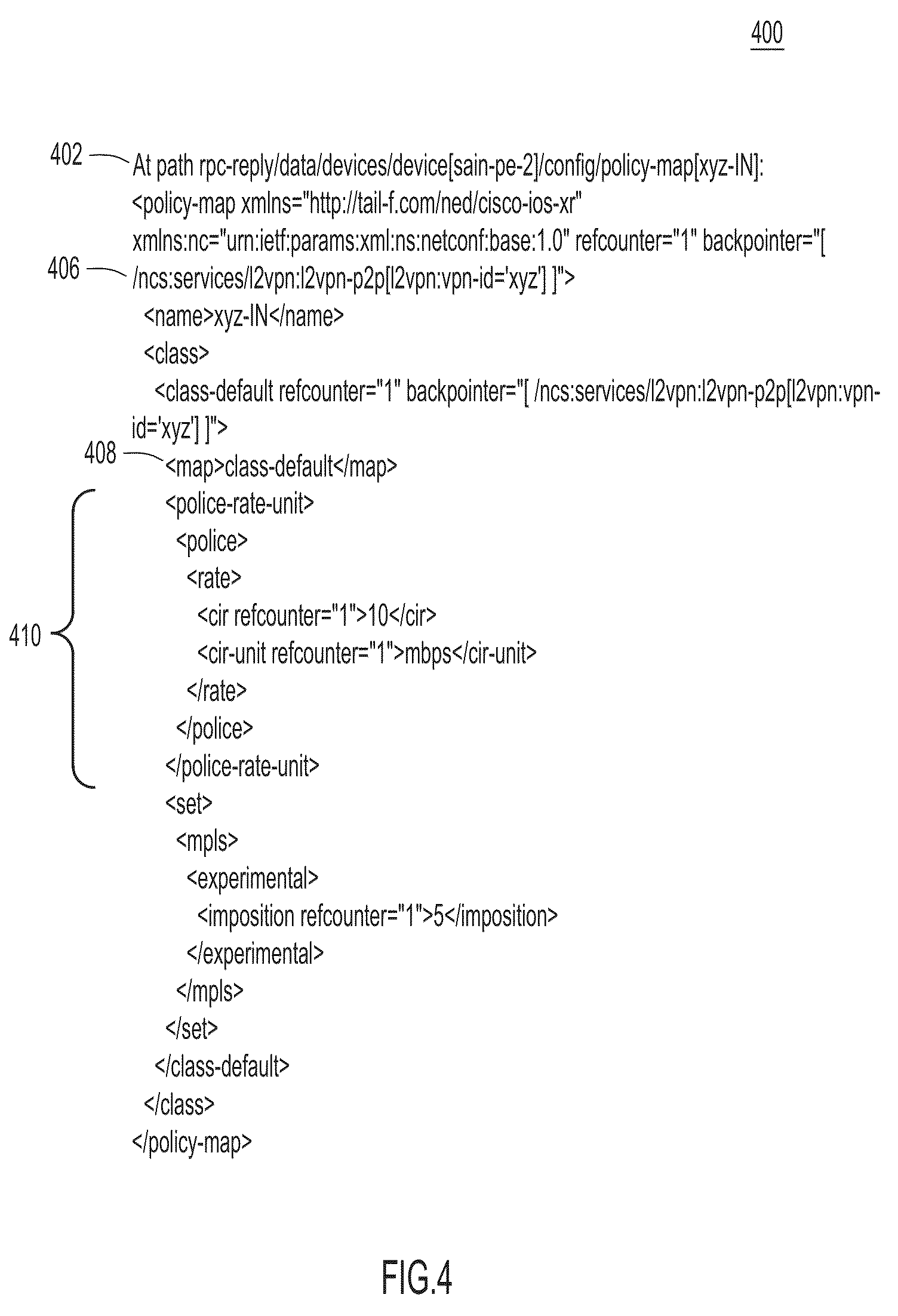 Patent US11805029 Figure 6 – Closed loop automation for intent-based networking