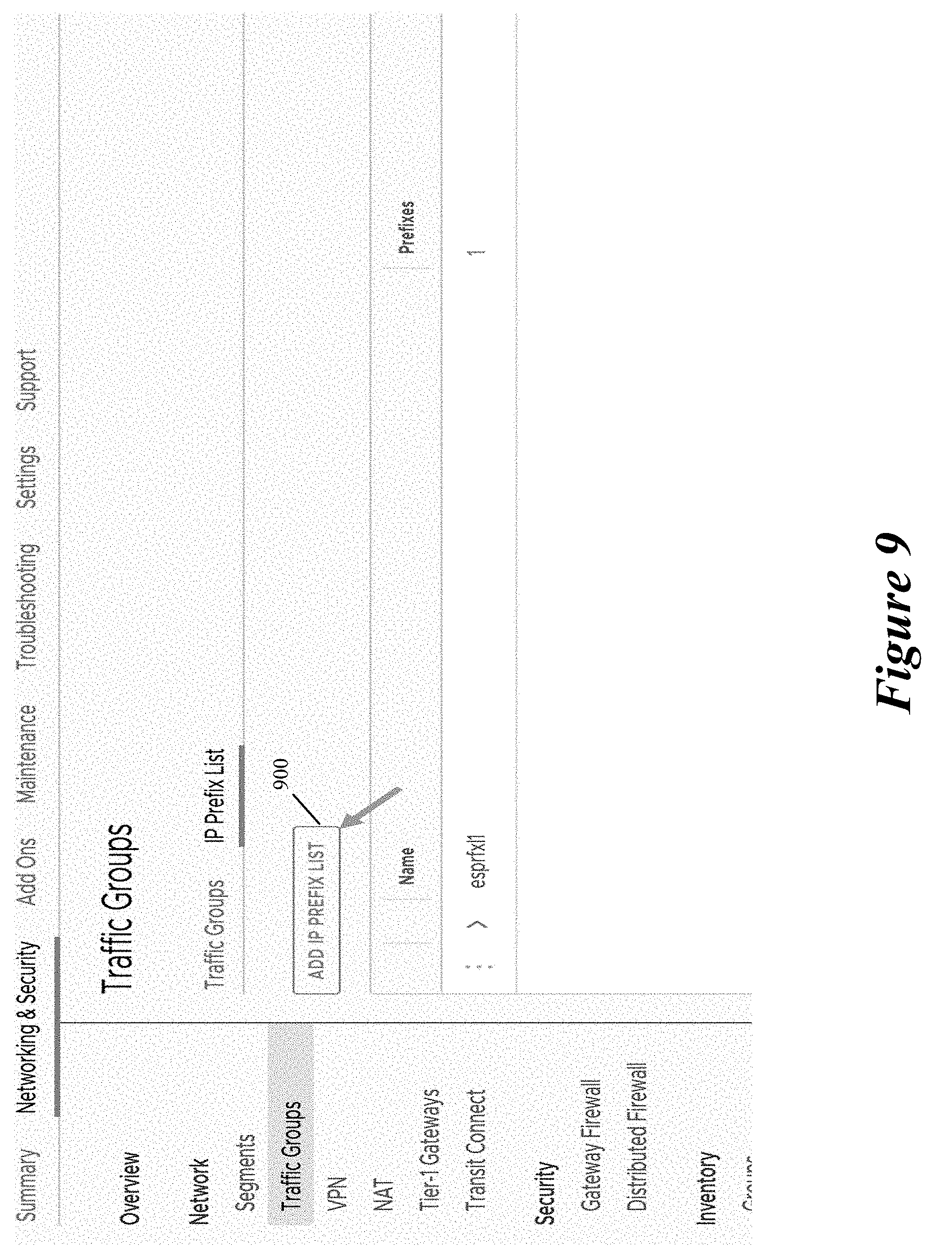 Patent US11805051 Figure 9 – Allocating additional bandwidth to resources in a datacenter through deployment of dedicated gateways