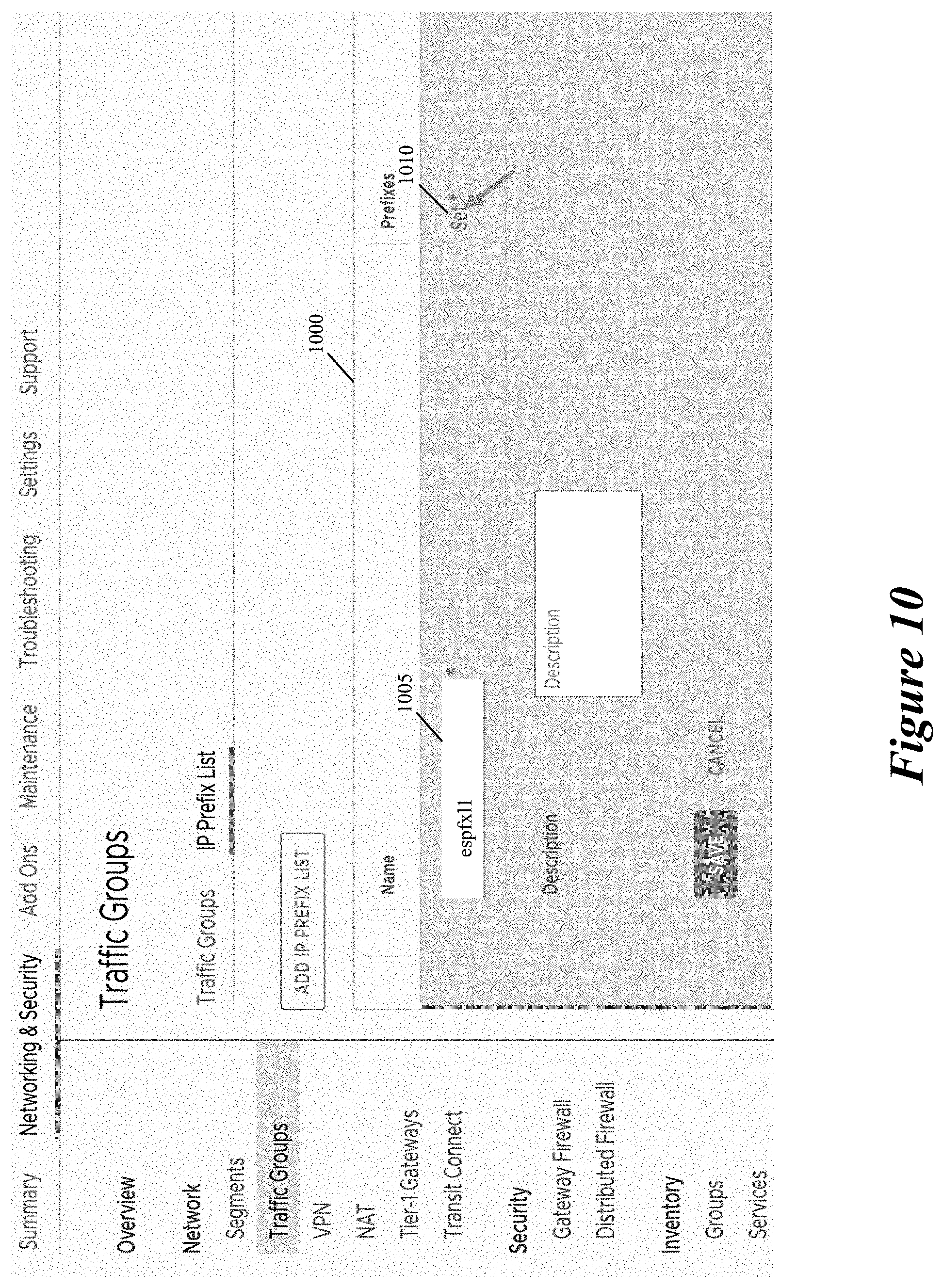 Patent US11805051 Figure 10 – Allocating additional bandwidth to resources in a datacenter through deployment of dedicated gateways