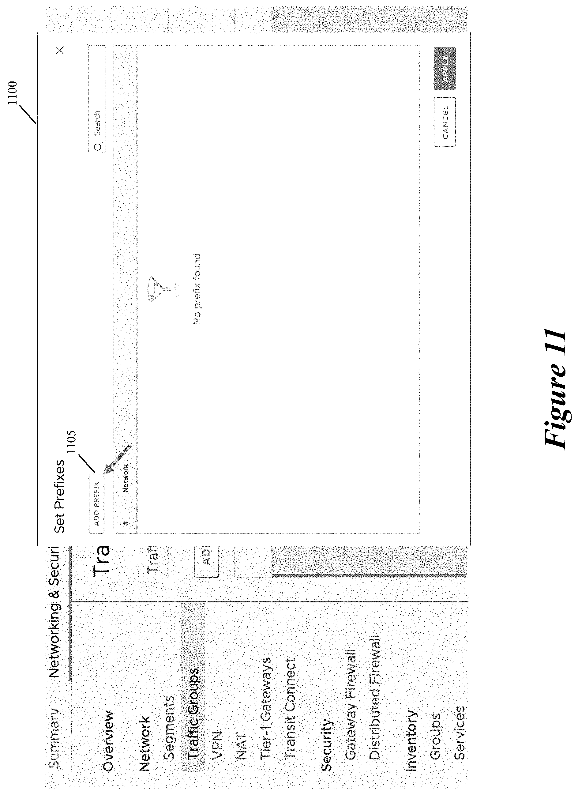 Patent US11805051 Figure 11 – Allocating additional bandwidth to resources in a datacenter through deployment of dedicated gateways