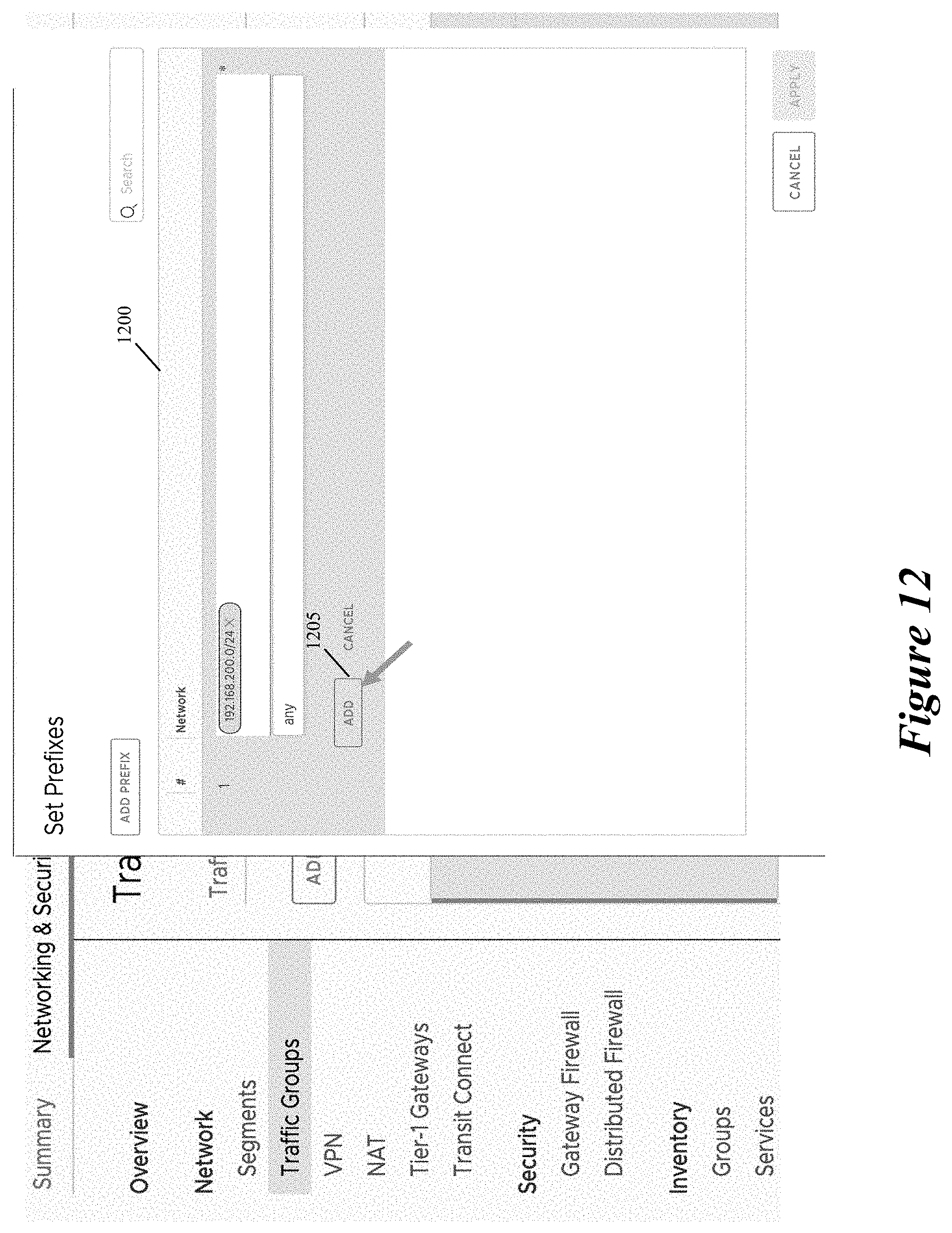 Patent US11805051 Figure 12 – Allocating additional bandwidth to resources in a datacenter through deployment of dedicated gateways