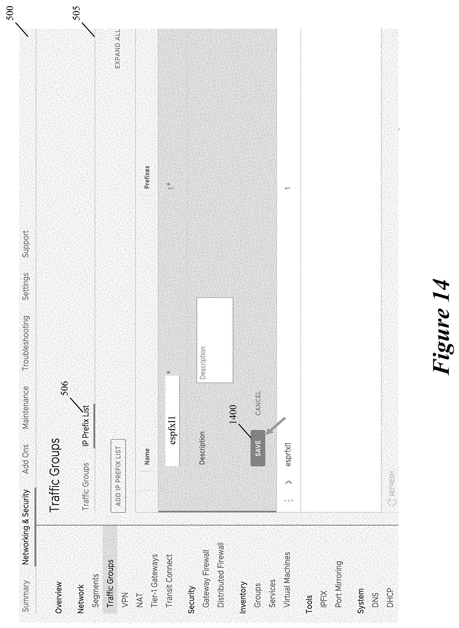 Patent US11805051 Figure 14 – Allocating additional bandwidth to resources in a datacenter through deployment of dedicated gateways