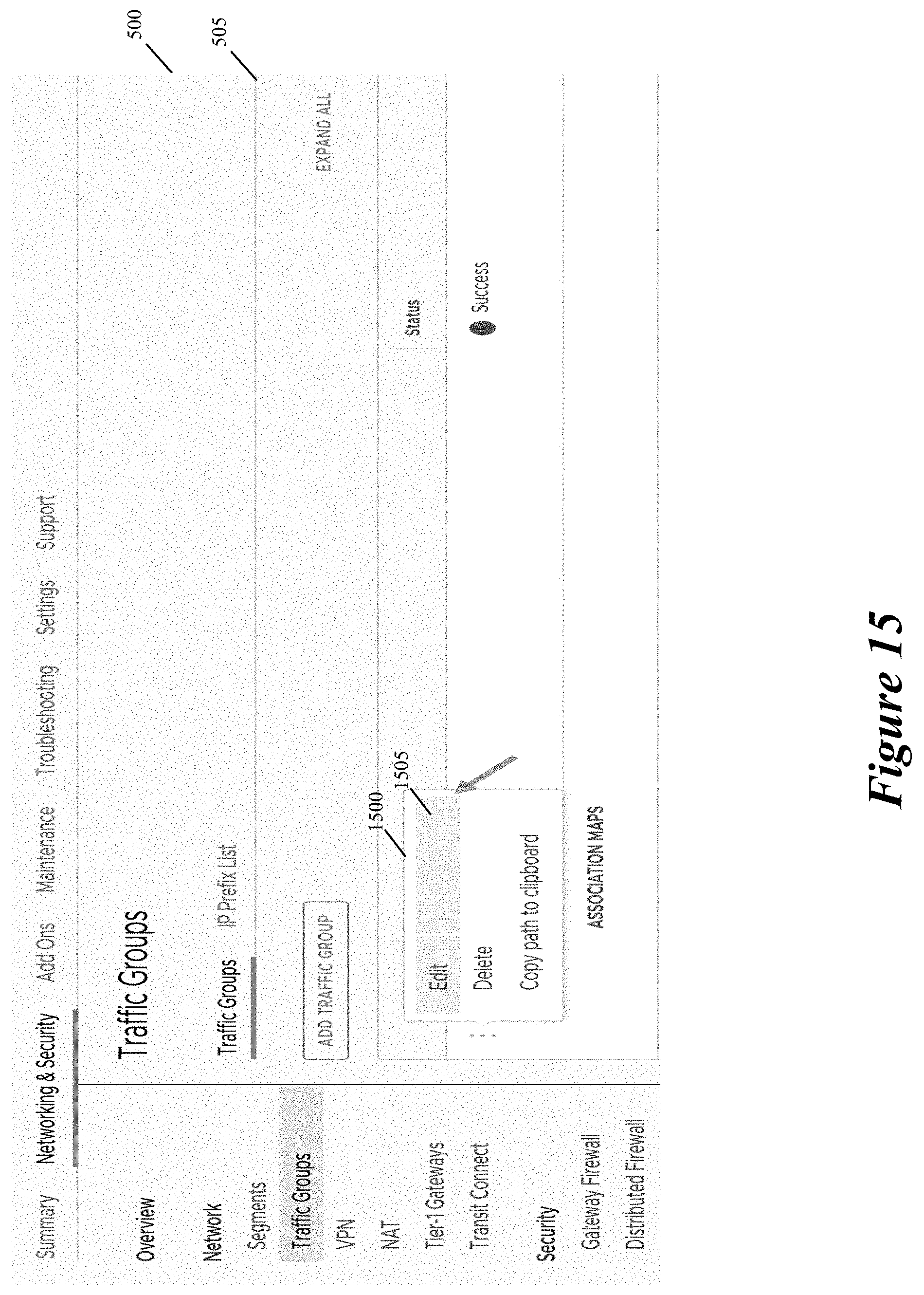 Patent US11805051 Figure 15 – Allocating additional bandwidth to resources in a datacenter through deployment of dedicated gateways