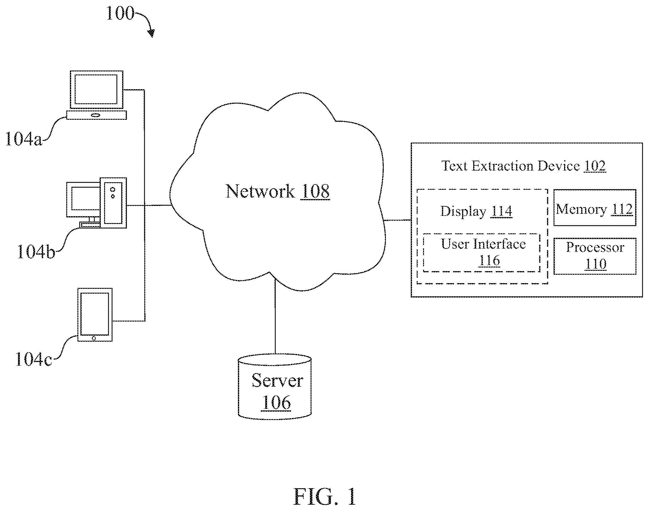 Patent US11805087 Figure 1 – Device and method to dynamically control unauthorized transmission of messaging in a messaging platform