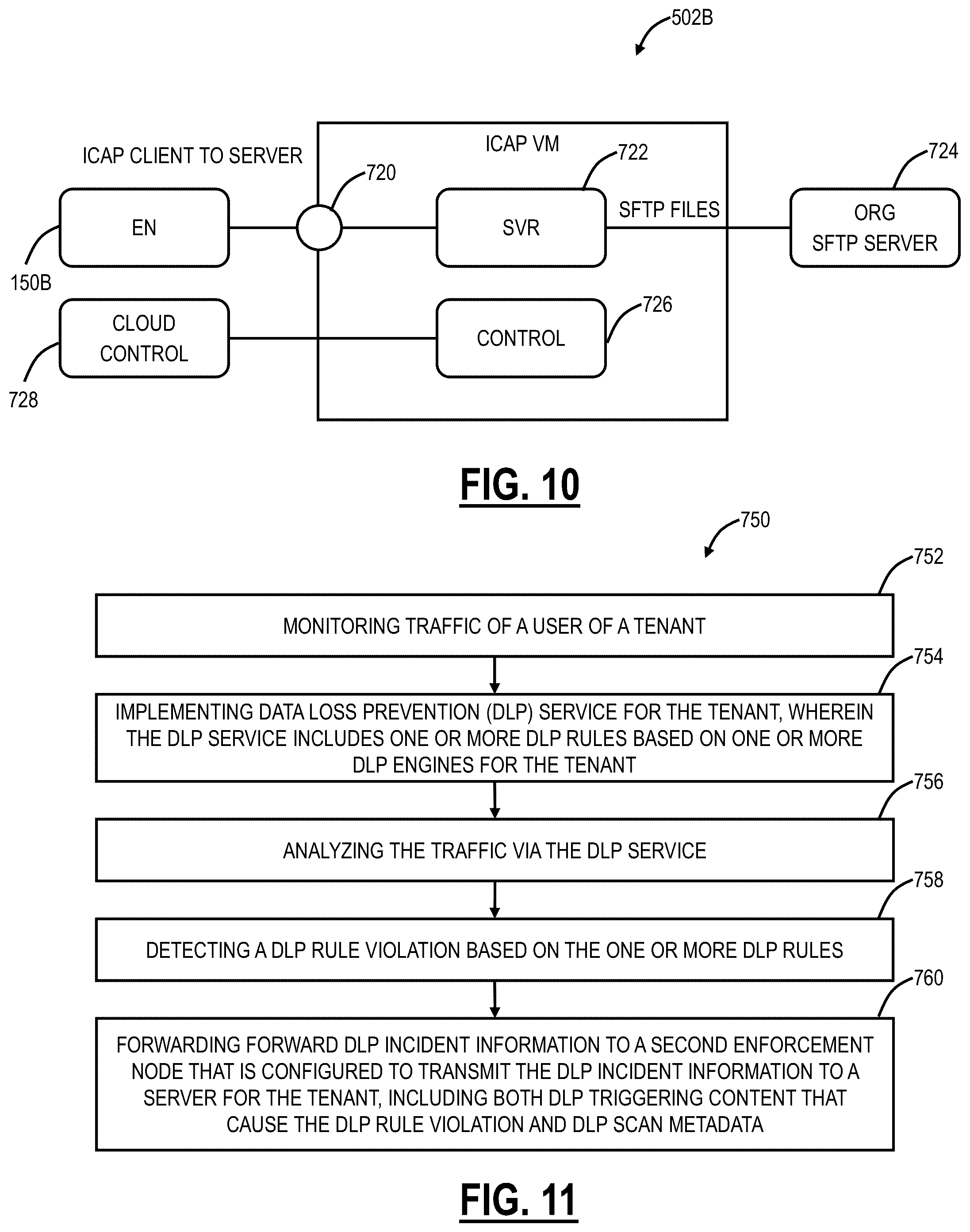 Patent US11805138 Figure 9 – Data loss prevention on images